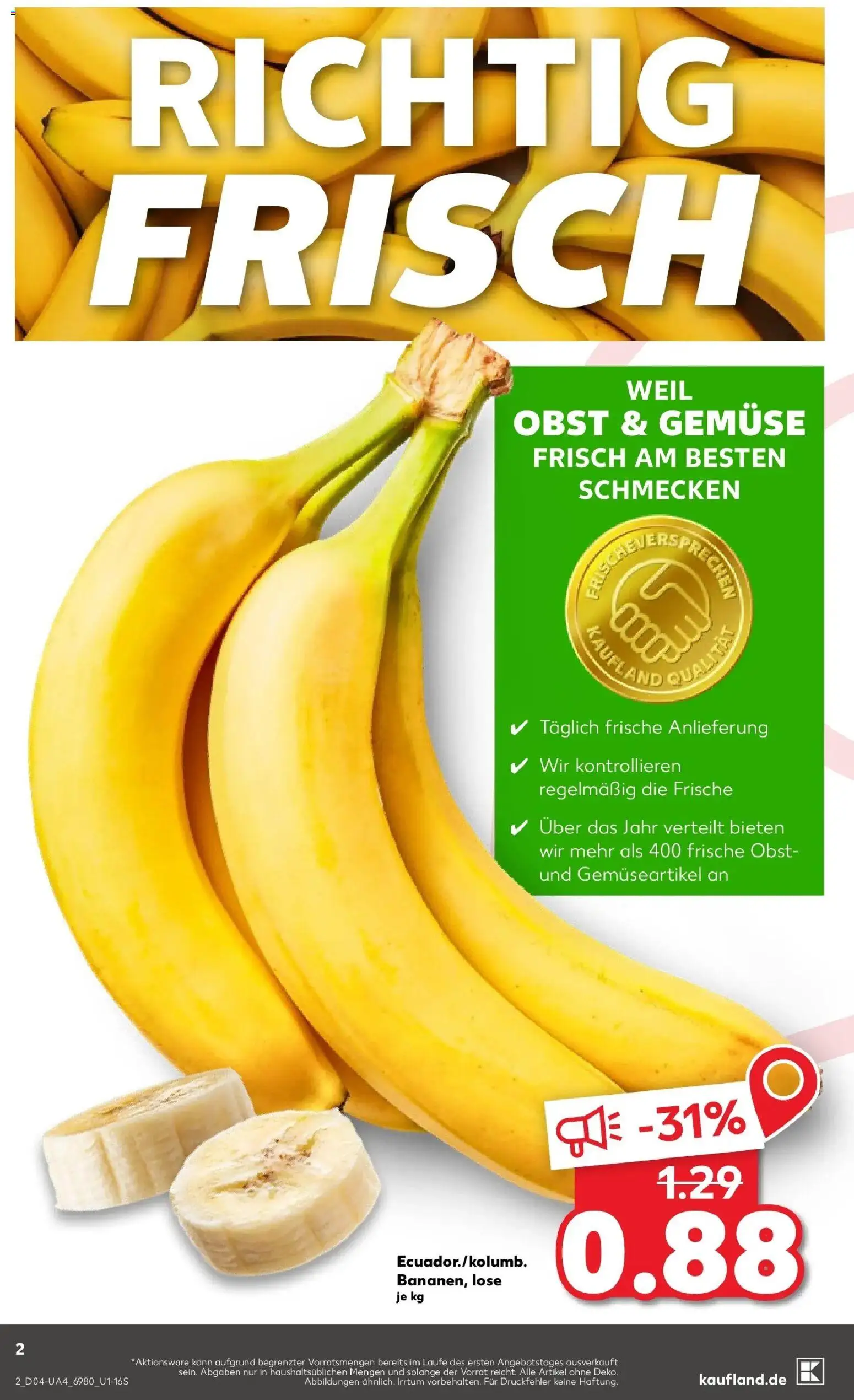 Kaufland prospekt Höchstadt	 – gültig ab 22.01.2026 | Seite: 2 | Produkte: Gemüse, Obst