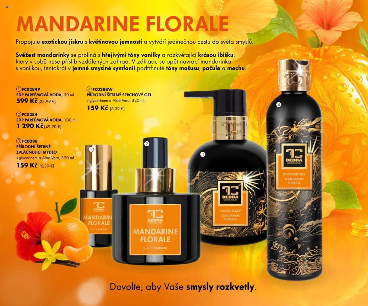 Nové Dedra akcie – leták je platný od 19.09.2025 | Strana: 2 | Produkty: Mydlo, Sprchový gél, Mandarinky
