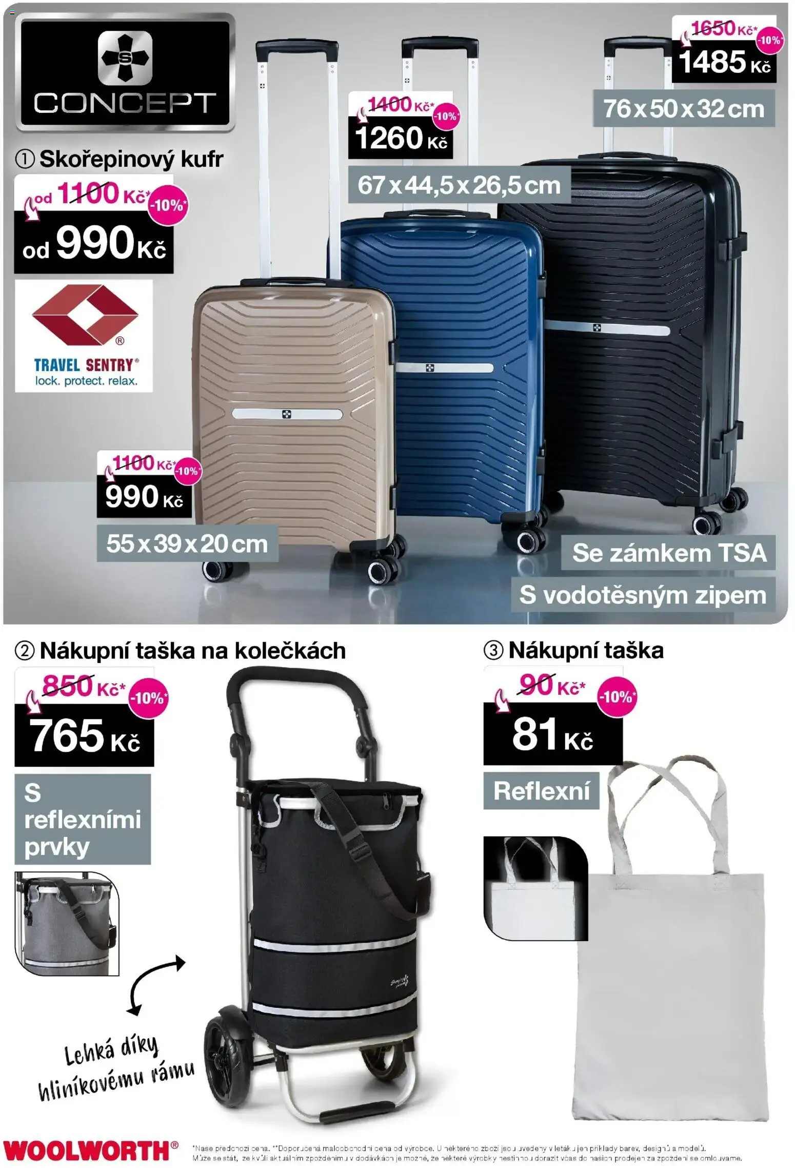 Woolworth leták od 05.12.2025 | Strana: 19 | Produkty: Nákupní taška na kolečkách, Kufr, Nákupní taška, Taška