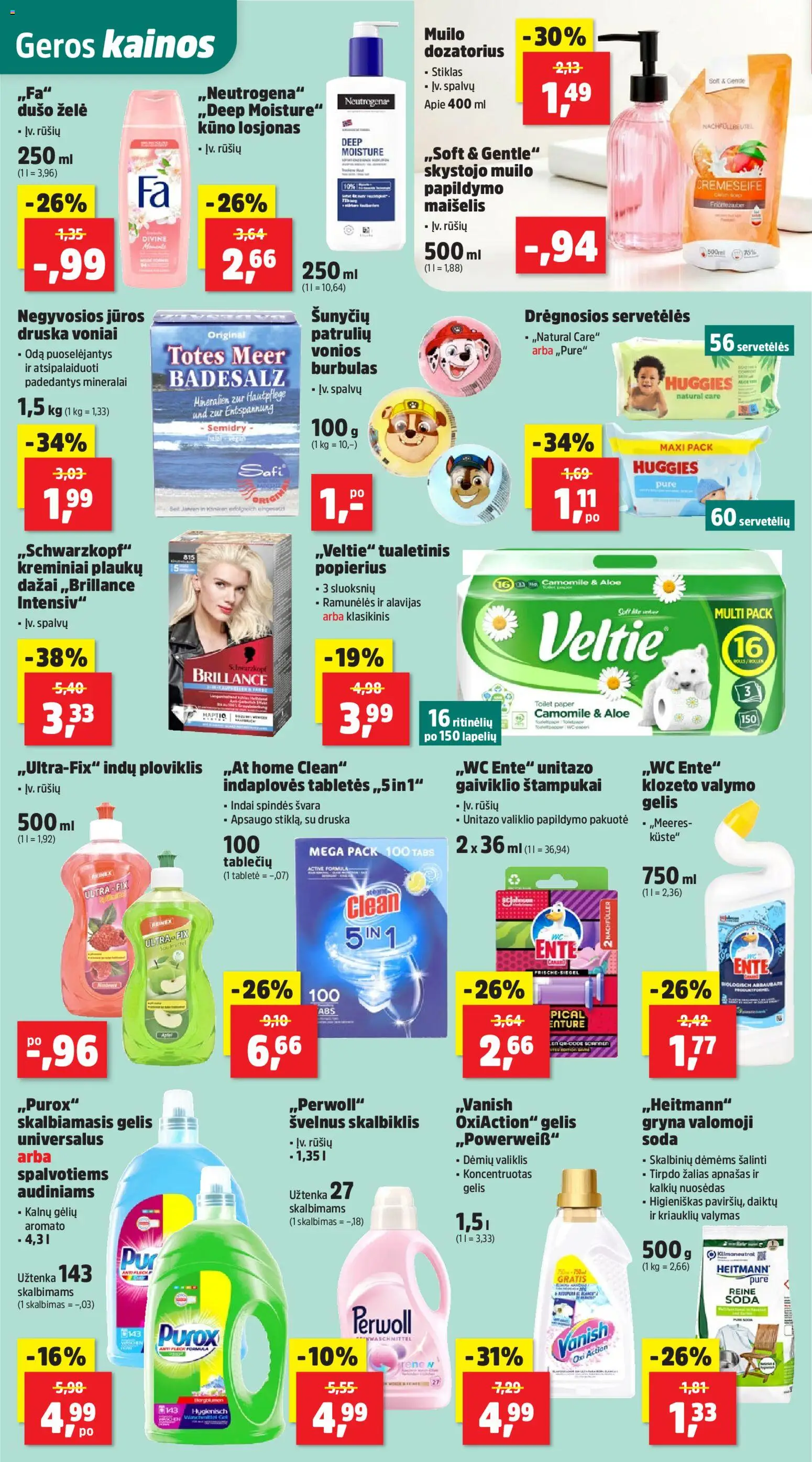 Thomas Philipps akcijos nuo 23.02.2026 | Puslapis: 6 | Prekių: Indai, Dušo želė, Druska, Ploviklis