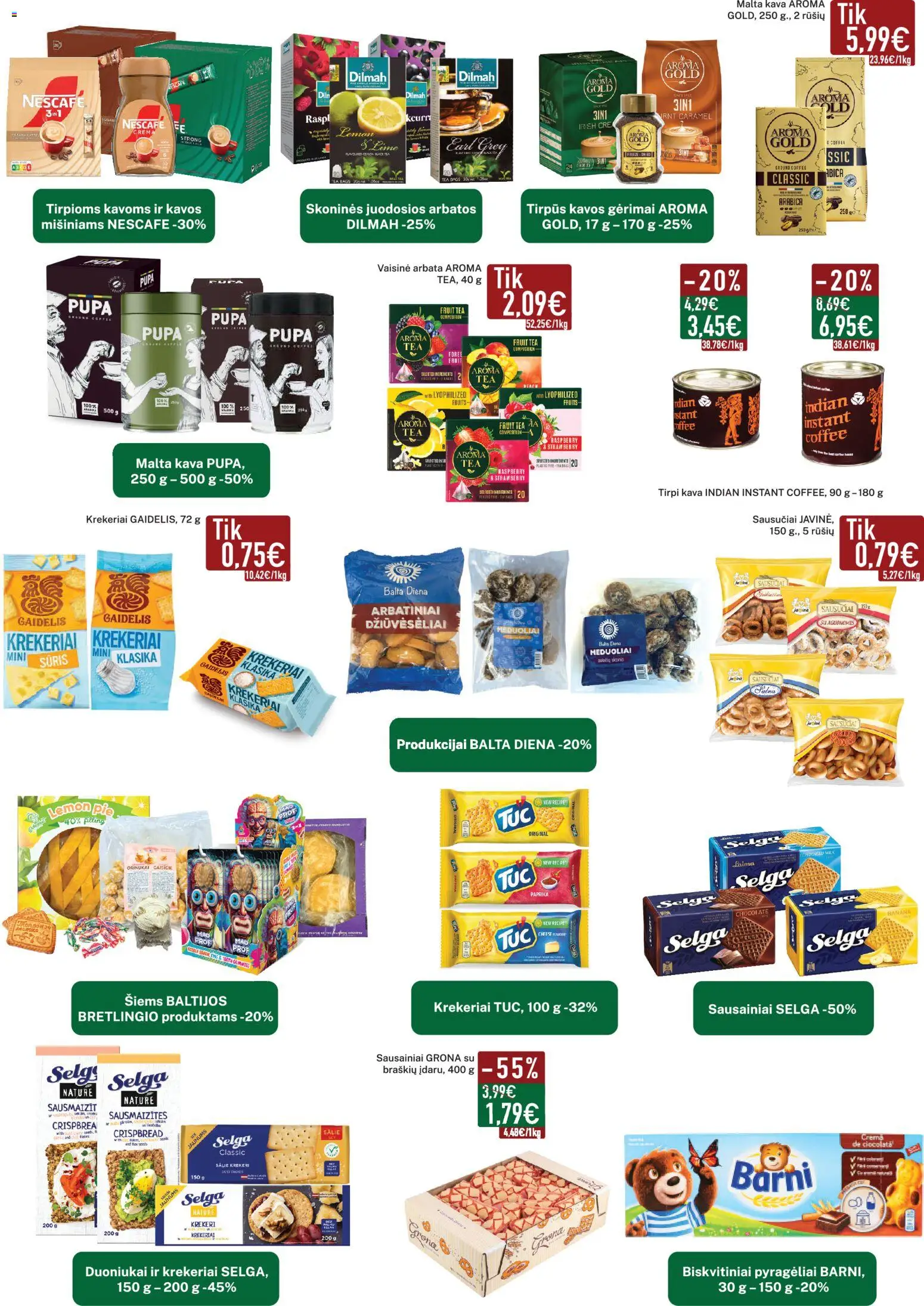 Elimart - TAU akcijos nuo 05.01.2026 | Puslapis: 9 | Prekių: Sausainiai, Paprika, Kava, Arbata