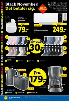 Lidl - Black Friday gyldig fra 09.11.2025 | Side: 20 | Produkter: Brødrister, Høretelefoner, Strømper, Kaffemaskine