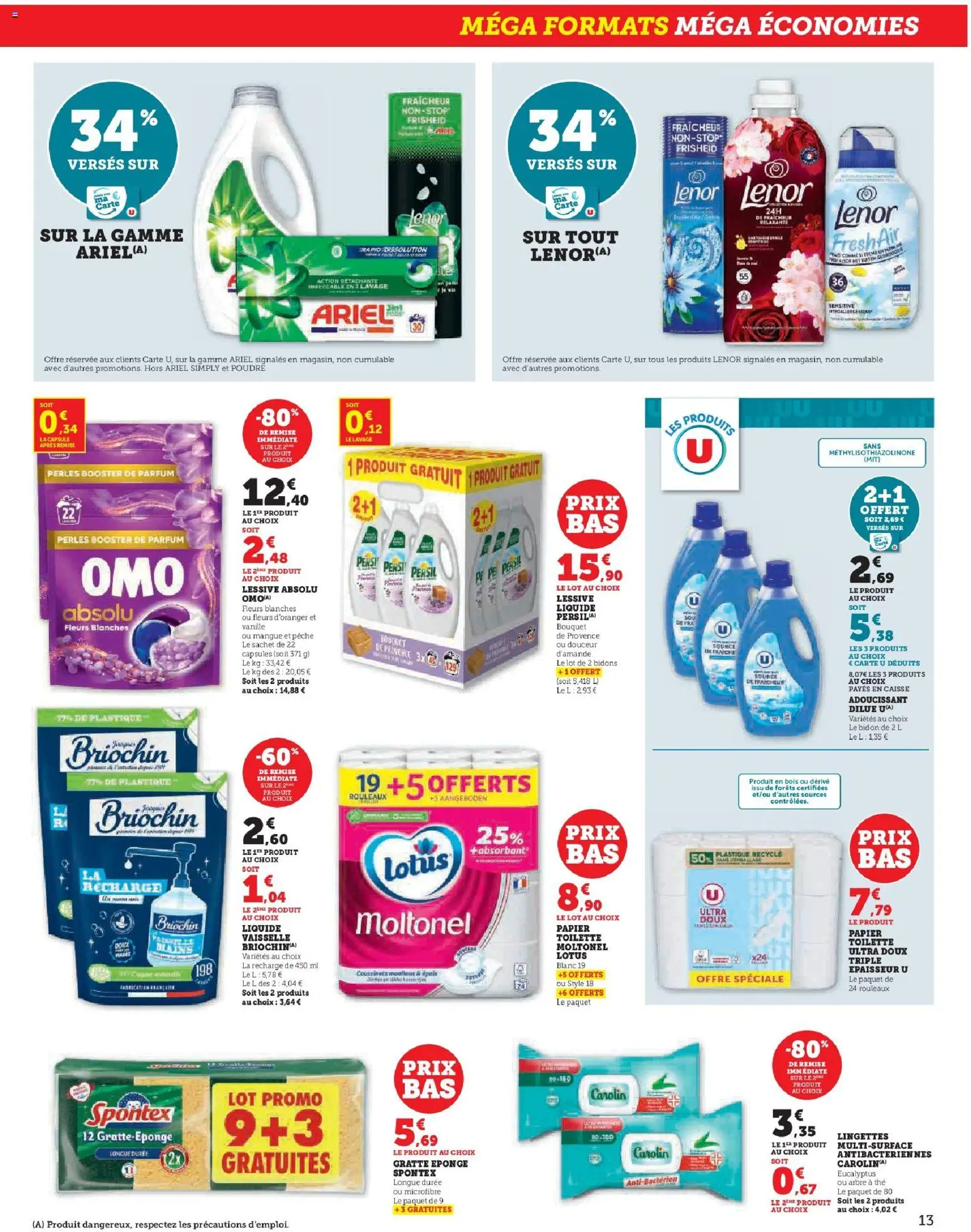 {H1} | Page: 13 | Produits: Ariel, Persil, Parfum, Liquide vaisselle