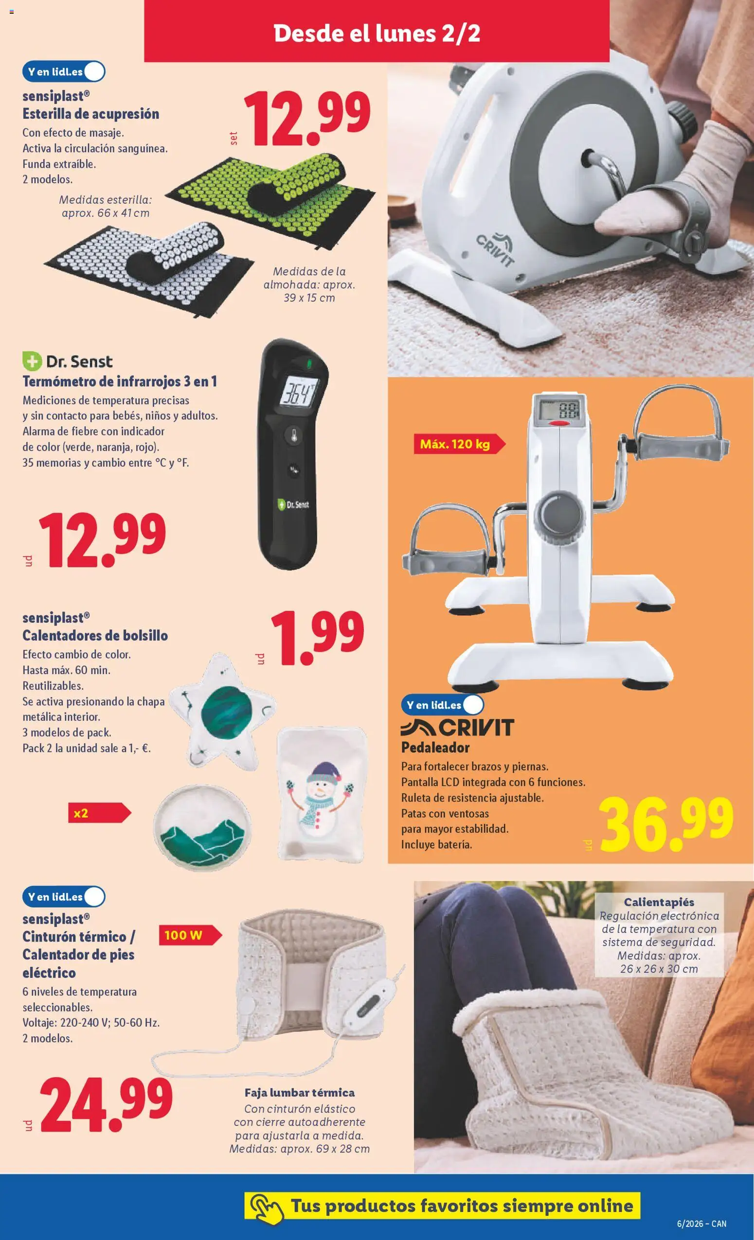 Lidl - Canarias  │ válido desde el 02.02.2026 | Página: 7 | Productos: Cinturón, Funda, Termómetro, Almohada