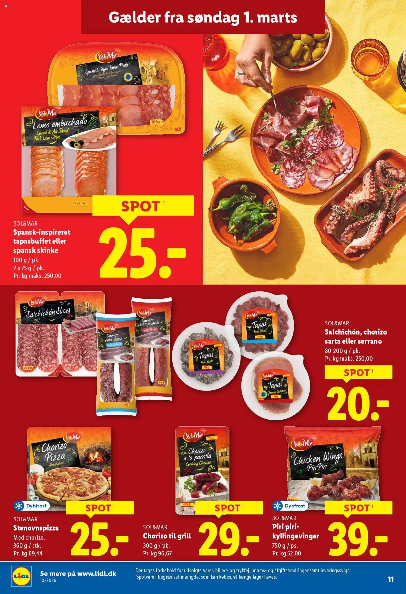 Lidl tilbudsavis – gyldig fra 05.03.2026 | Side: 27 | Produkter: Skinke, Pizza, Søm, Grill