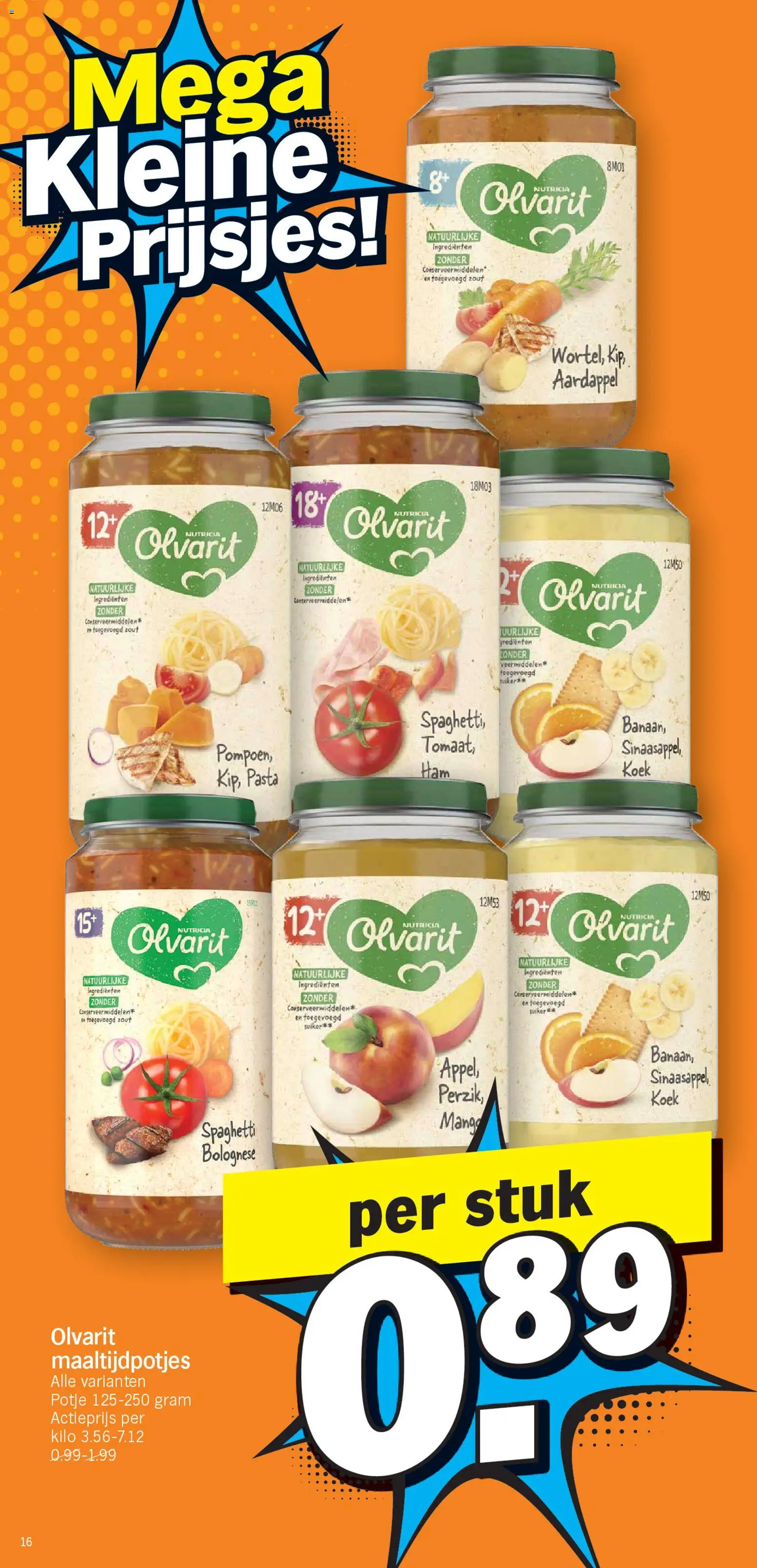 {H1} | Pagina: 16 | Producten: Ham, Pasta, Mango, Aardappel