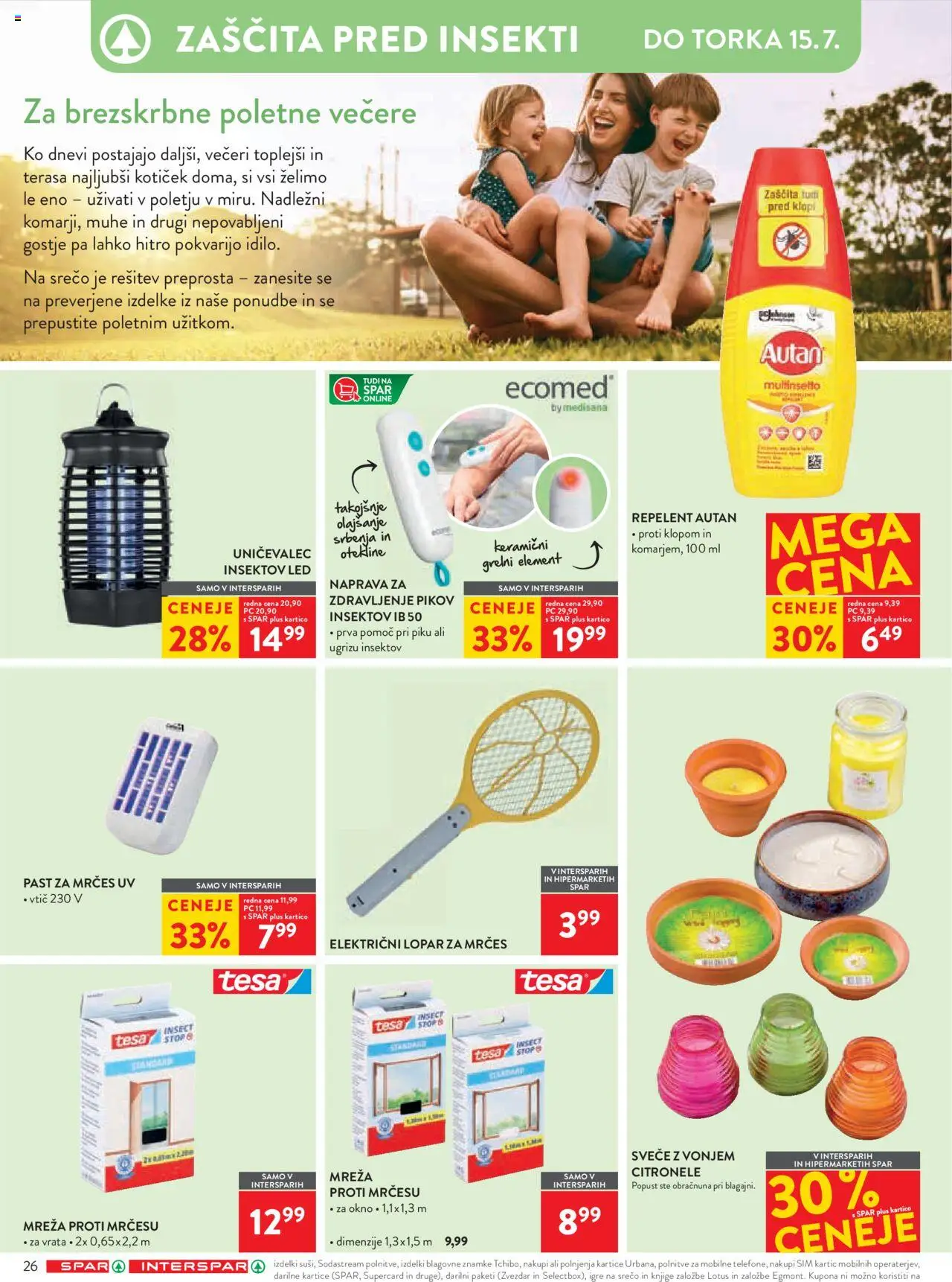 Spar katalog  27/25 │ velja od 02.07.2025 | Stran: 32 | Izdelki: Repelent, Okno, Svece, Vrata