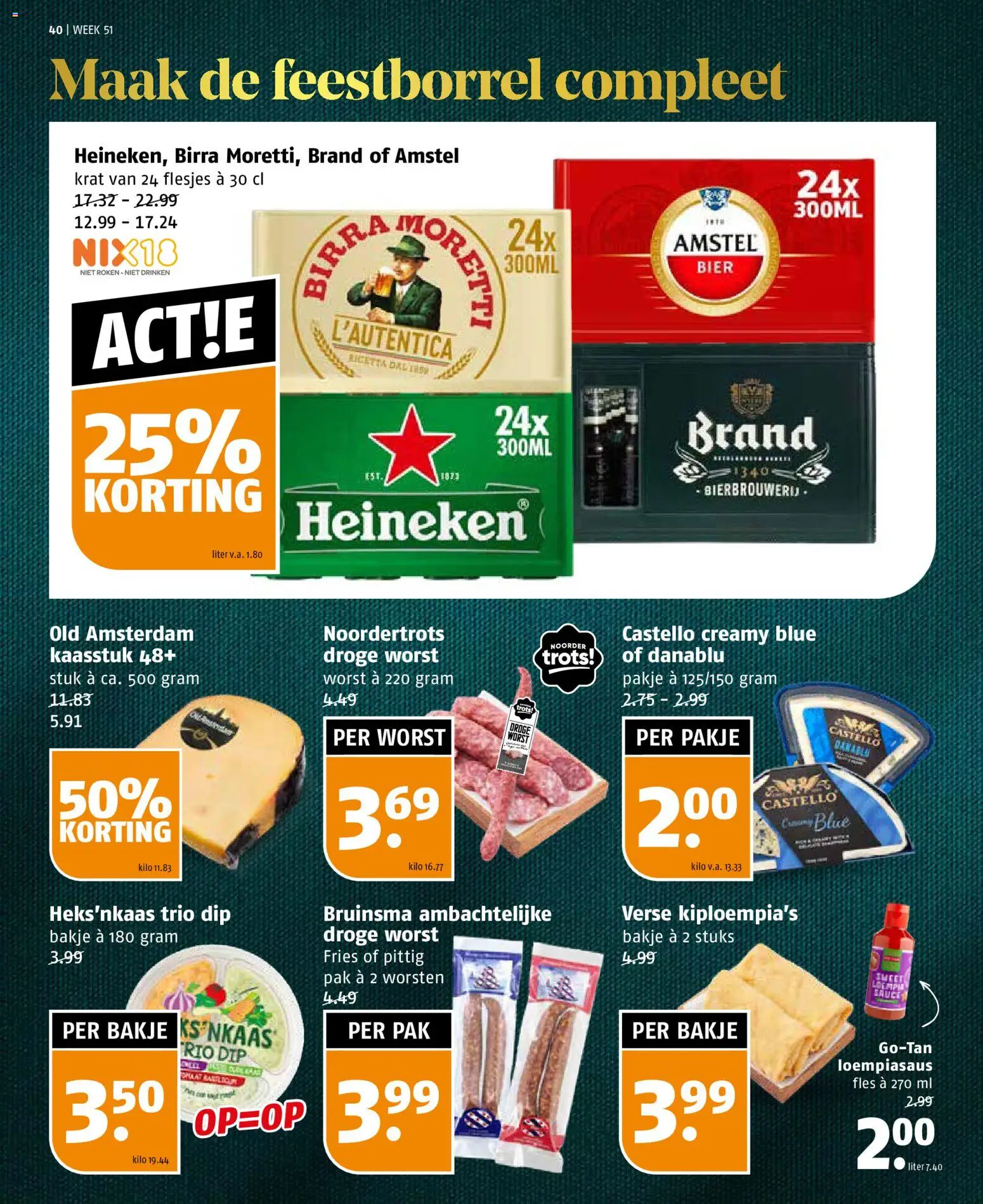 {H1} | Pagina: 40 | Producten: Bier, Fles, Worst, Dip