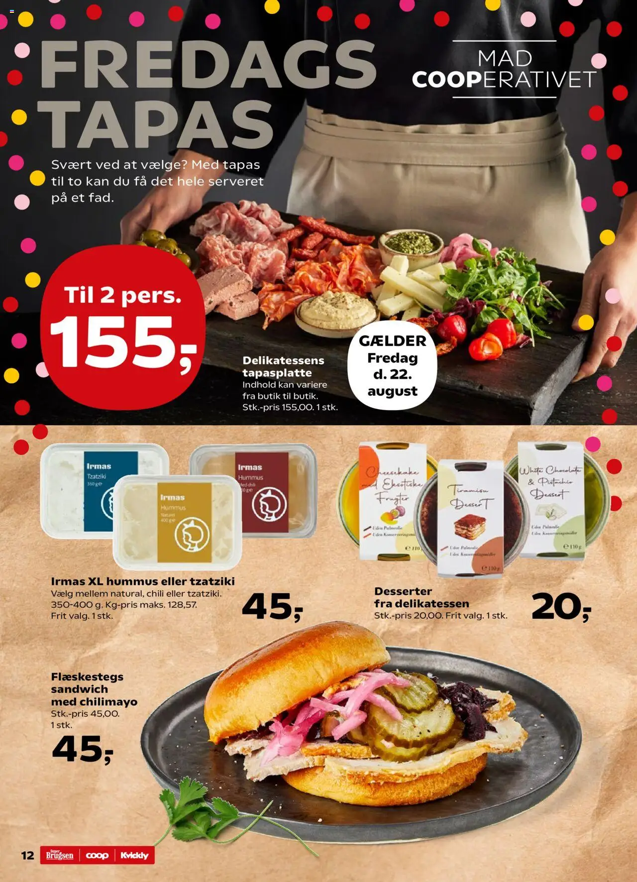 Kvickly Tilbudsavis gyldig fra 22.08.2025 | Side: 12 | Produkter: Tzatziki