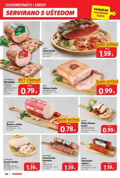 Katalog Plodine - Pregled kataloga iz trgovine Plodine, vrijedi od 11.02.2026 | Stranica: 26 | Proizvodi: Salama, Šunka, Podravka, Kobasica