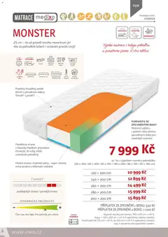 Náhled letáku ASKO nábytek leták - Nabídka matrací od 01.01.2026 | Strana: 40 | Produkty: Monster, Matrace, Rošt