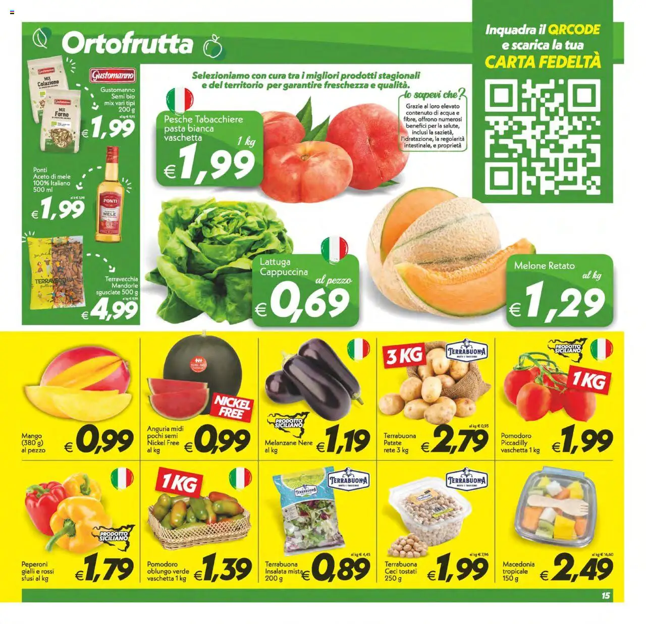 Volantino SuperConveniente del 20.06.2025 | Pagina: 15 | Prodotti: Mele, Insalata, Mango, Anguria