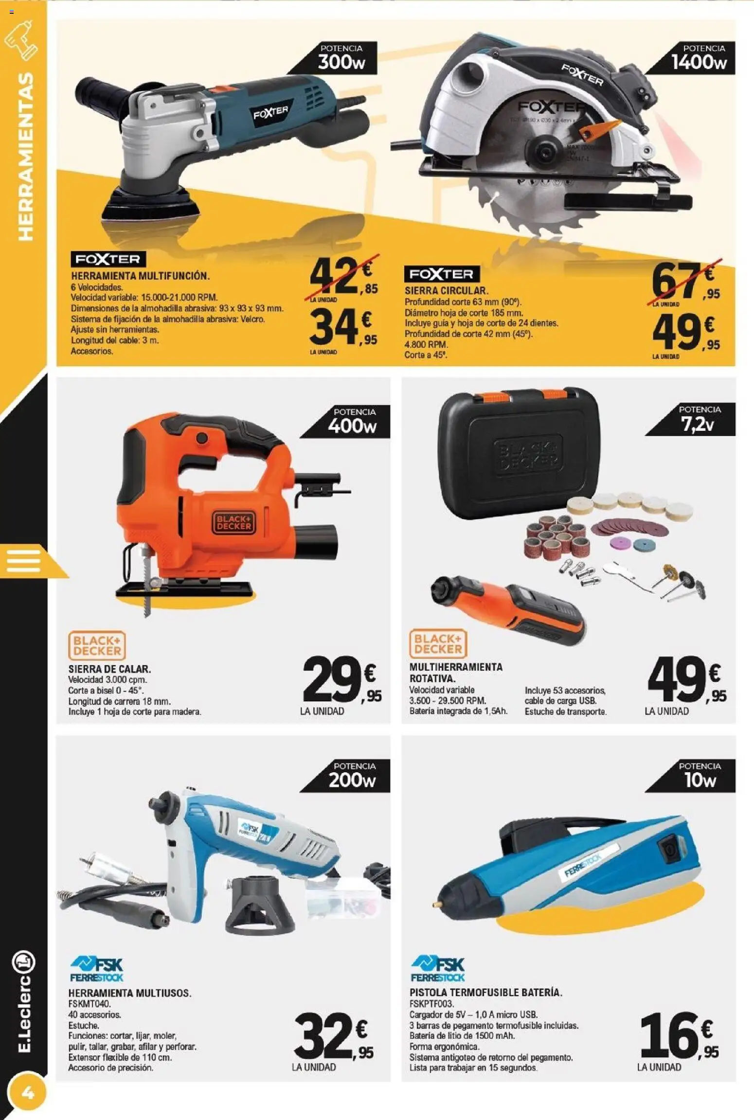 E.Leclerc folleto │ válido desde el 21.01.2026 | Página: 4 | Productos: Cable, Batería