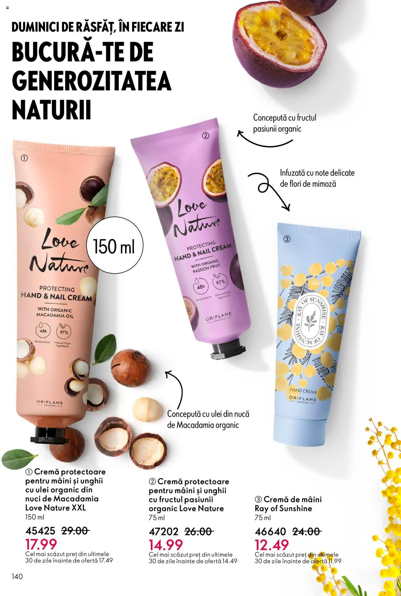 Oriflame catalog 13 2025 – valabil de la 10.09.2025 | Pagină: 140 | Produse: Sac de couchage, Cremă, Ulei, Cremă de mâini