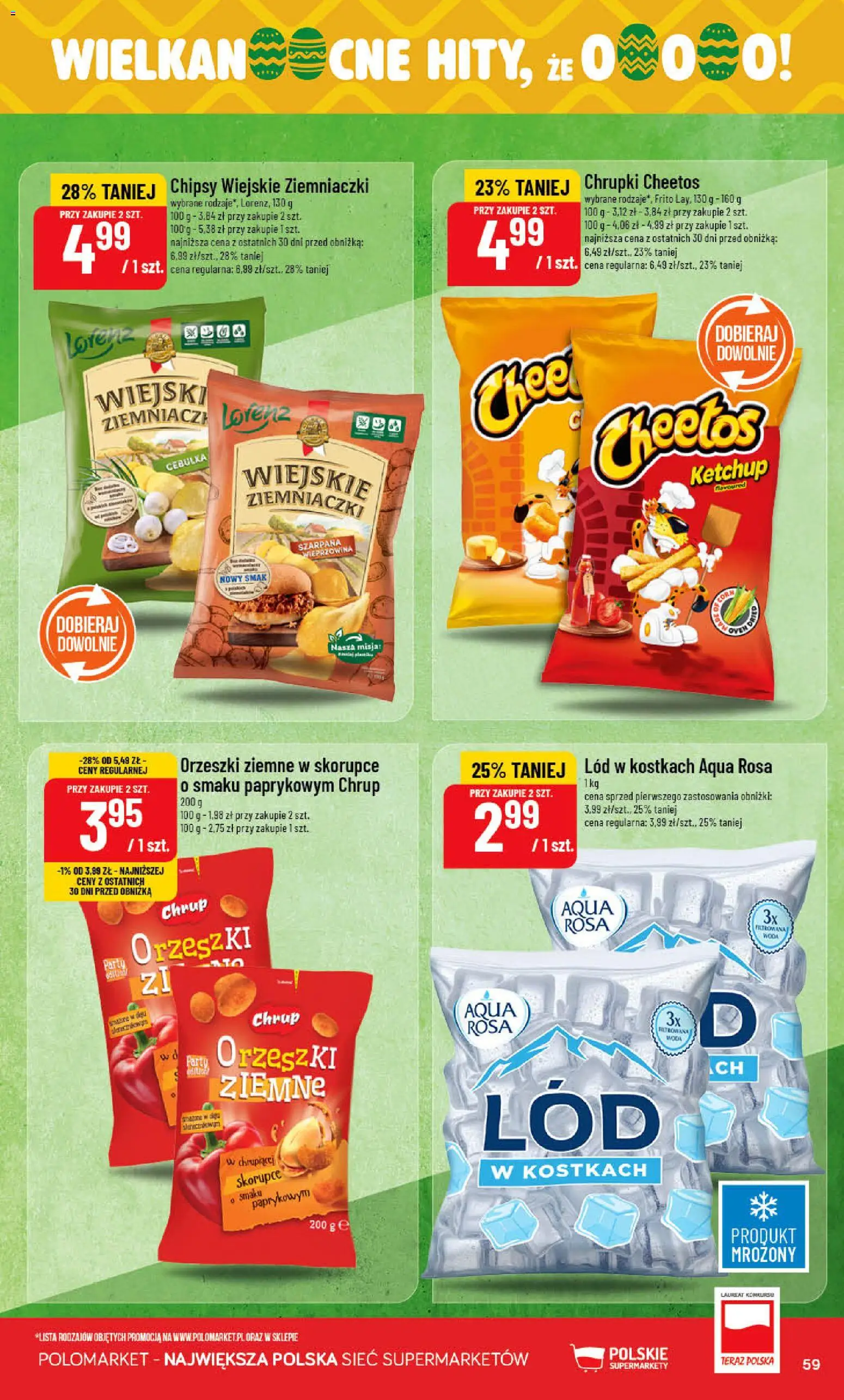 POLOmarket gazetka od 25.03.2026 | Strona: 59 | Produkty: Ketchup, Chrupki, Ziemniaczki, Lód w kostkach