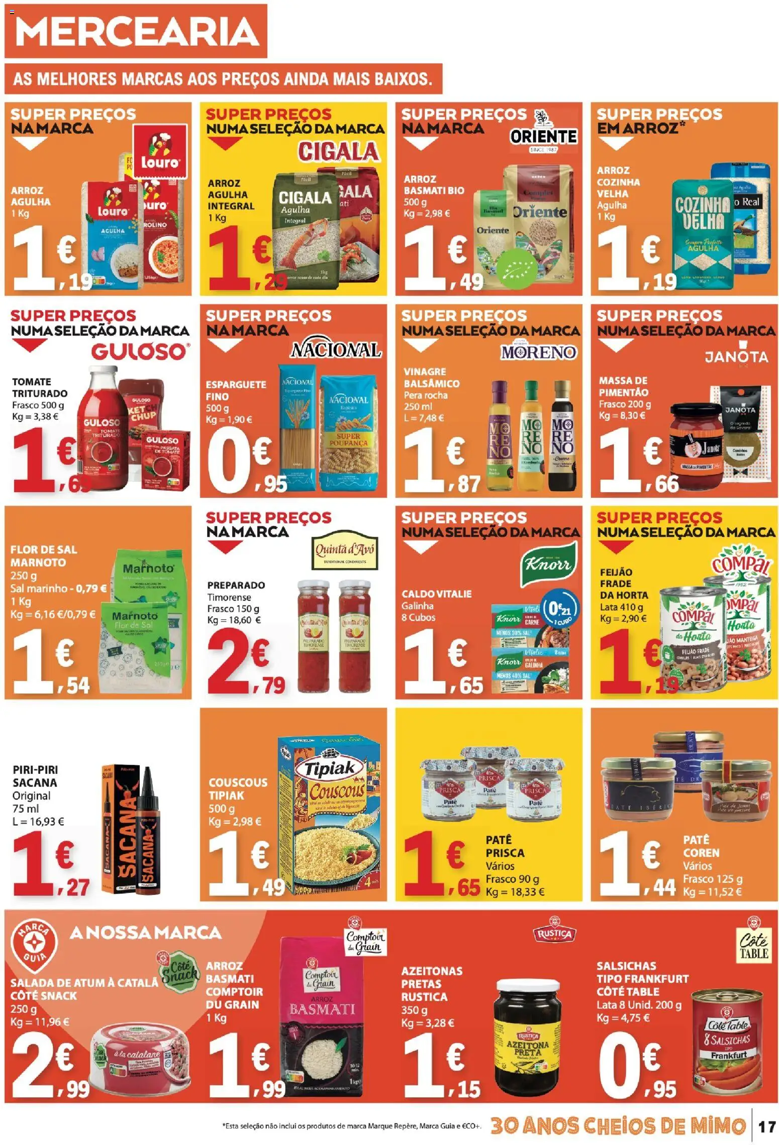 E.Leclerc folheto │ válido de 16.04.2026 | Página: 17 | Produtos: Sal, Manteiga, Massa, Salada