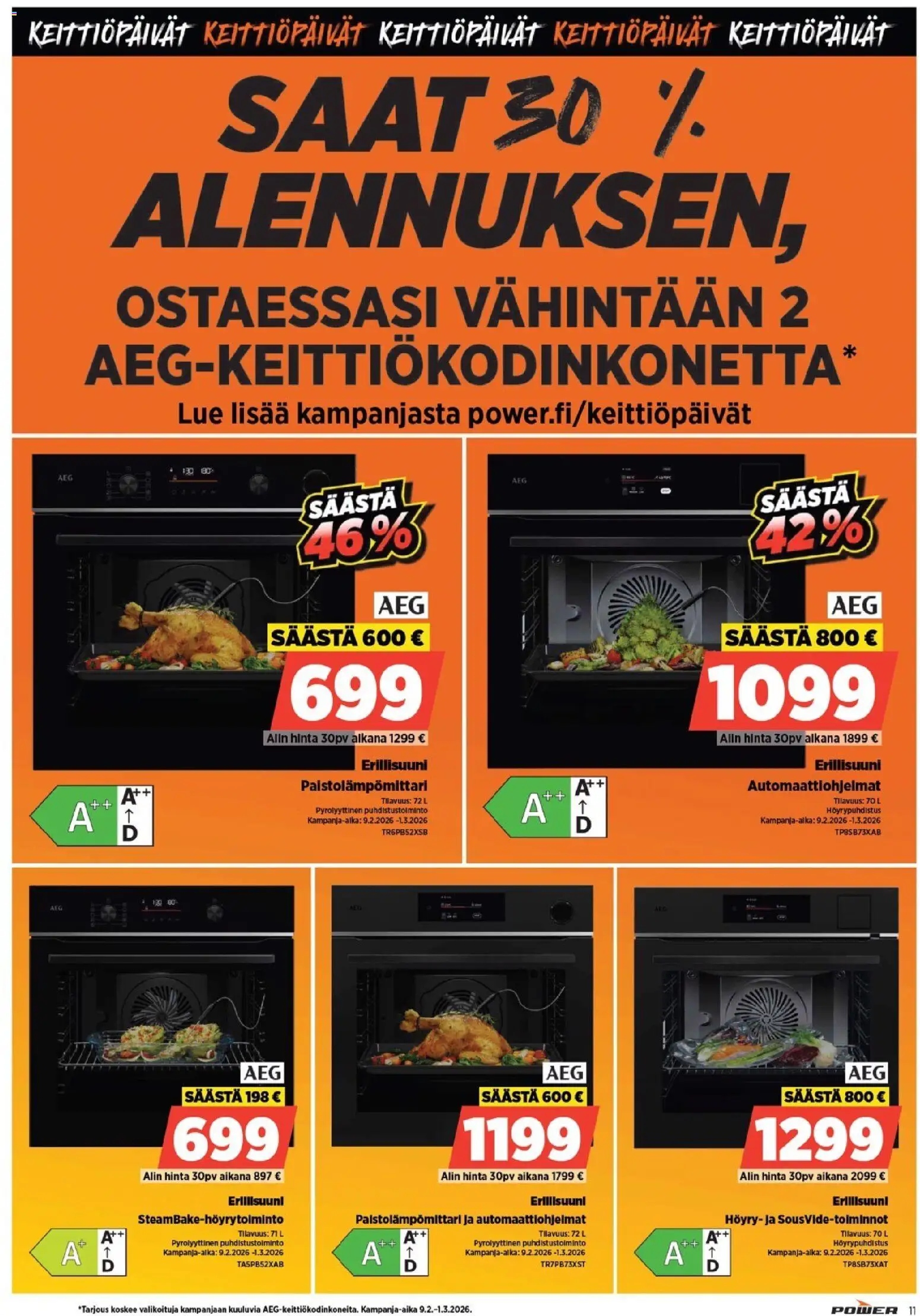 Power tarjoukset – voimassa 16.02.2026 alkaen | Sivu: 11 | Tuotteet: Erillisuuni