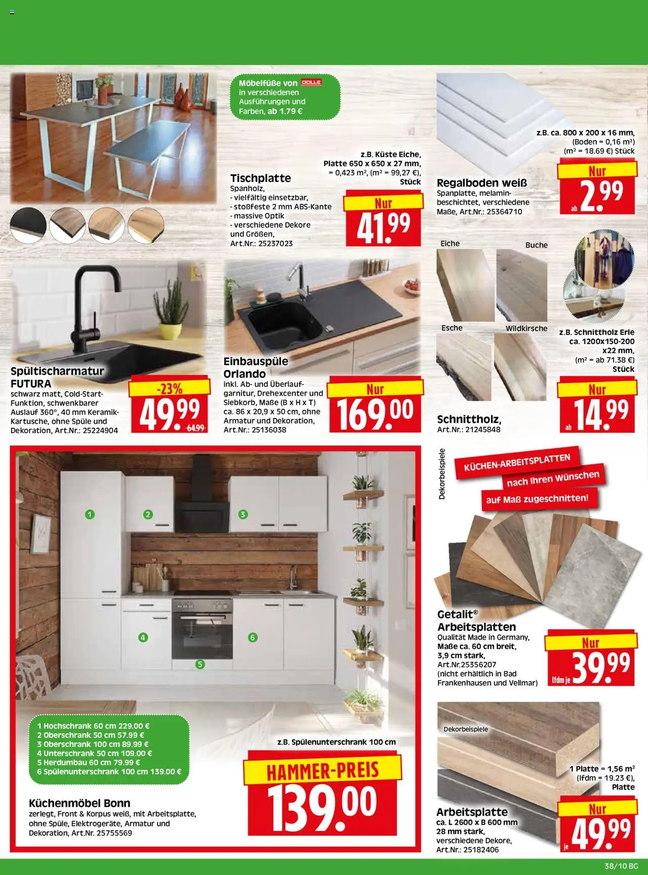 HERKULES - Bau & Garten – gültig ab 15.09.2025 | Seite: 10 | Produkte: Bad, Armatur, Unterschrank, Hochschrank