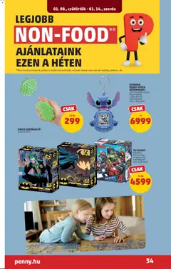 PENNY Akciós újság - amely érvényes a következő dátumtól: 08.01.2026 | Oldal: 38 | Termékek: Puzzle