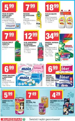 Pogląd oferty "Spar gazetka - Eurospar" - ważna od 08.04.2026 | Strona: 14 | Produkty: Pedigree, Ariel, Karma dla psa, Pasta do zębów