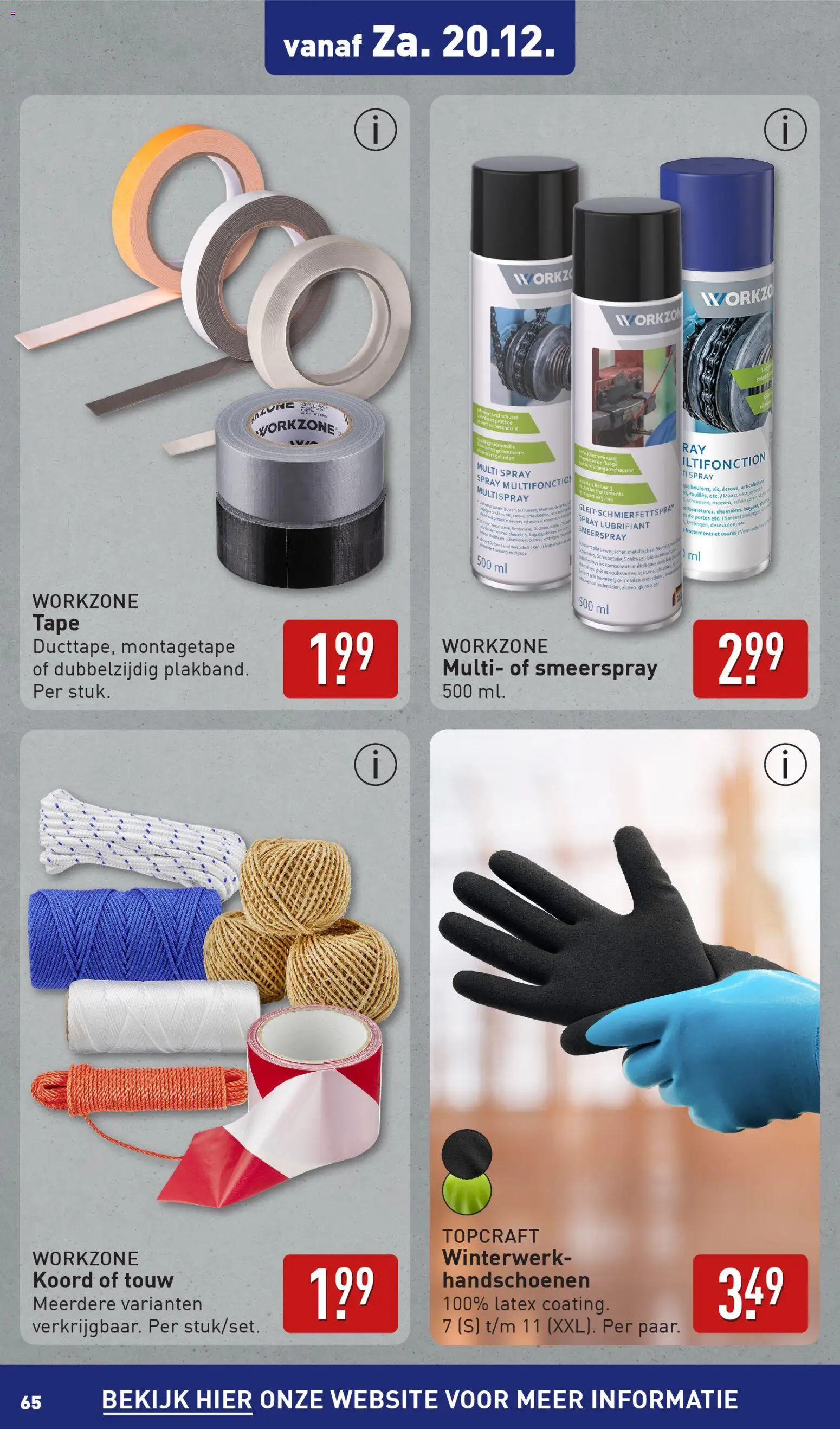 {H1} | Pagina: 65 | Producten: Handschoenen, Tape