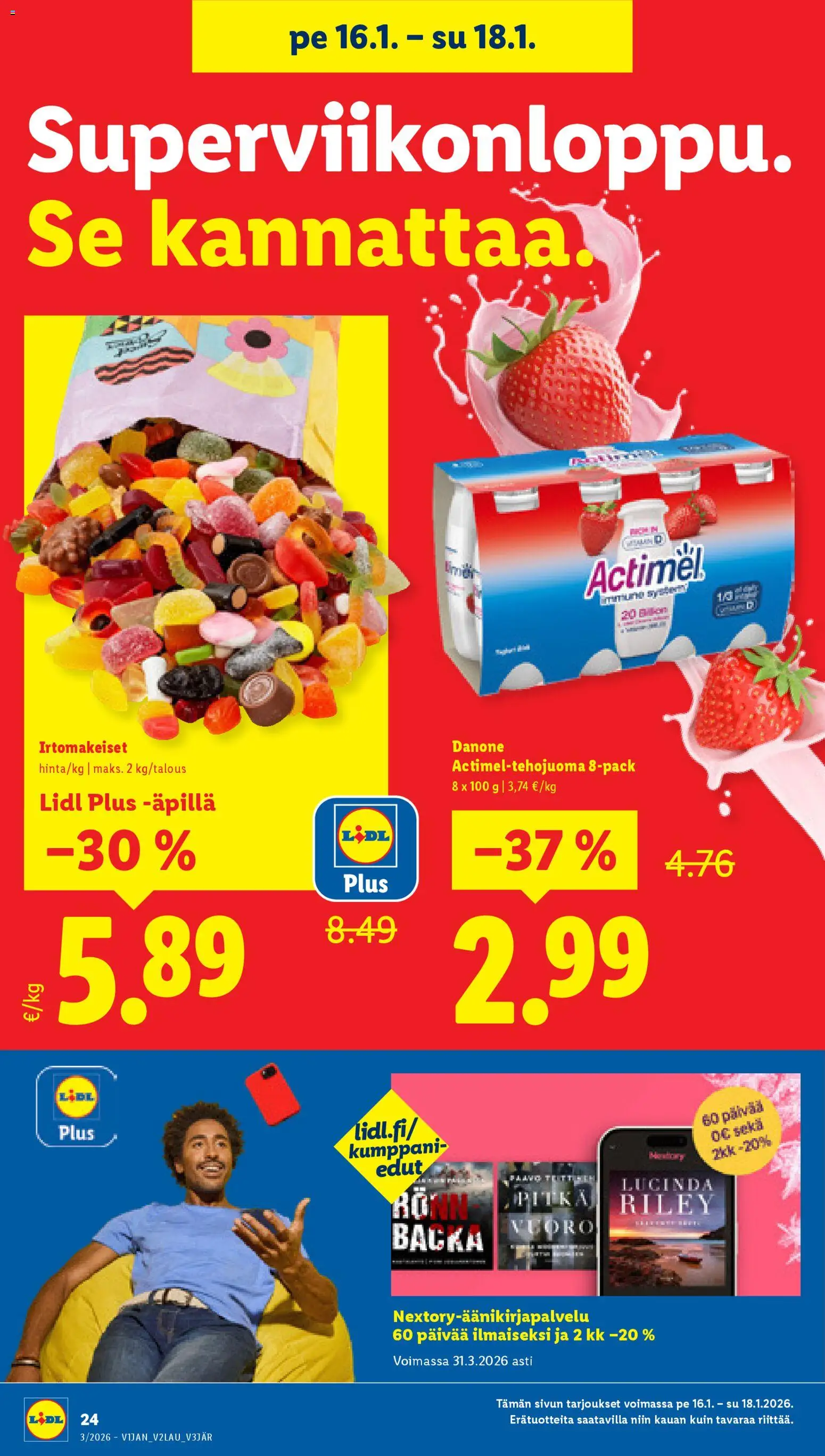 Lidl tarjoukset - Rovaniemi – voimassa 15.01.2026 alkaen | Sivu: 30 | Tuotteet: Irtomakeiset