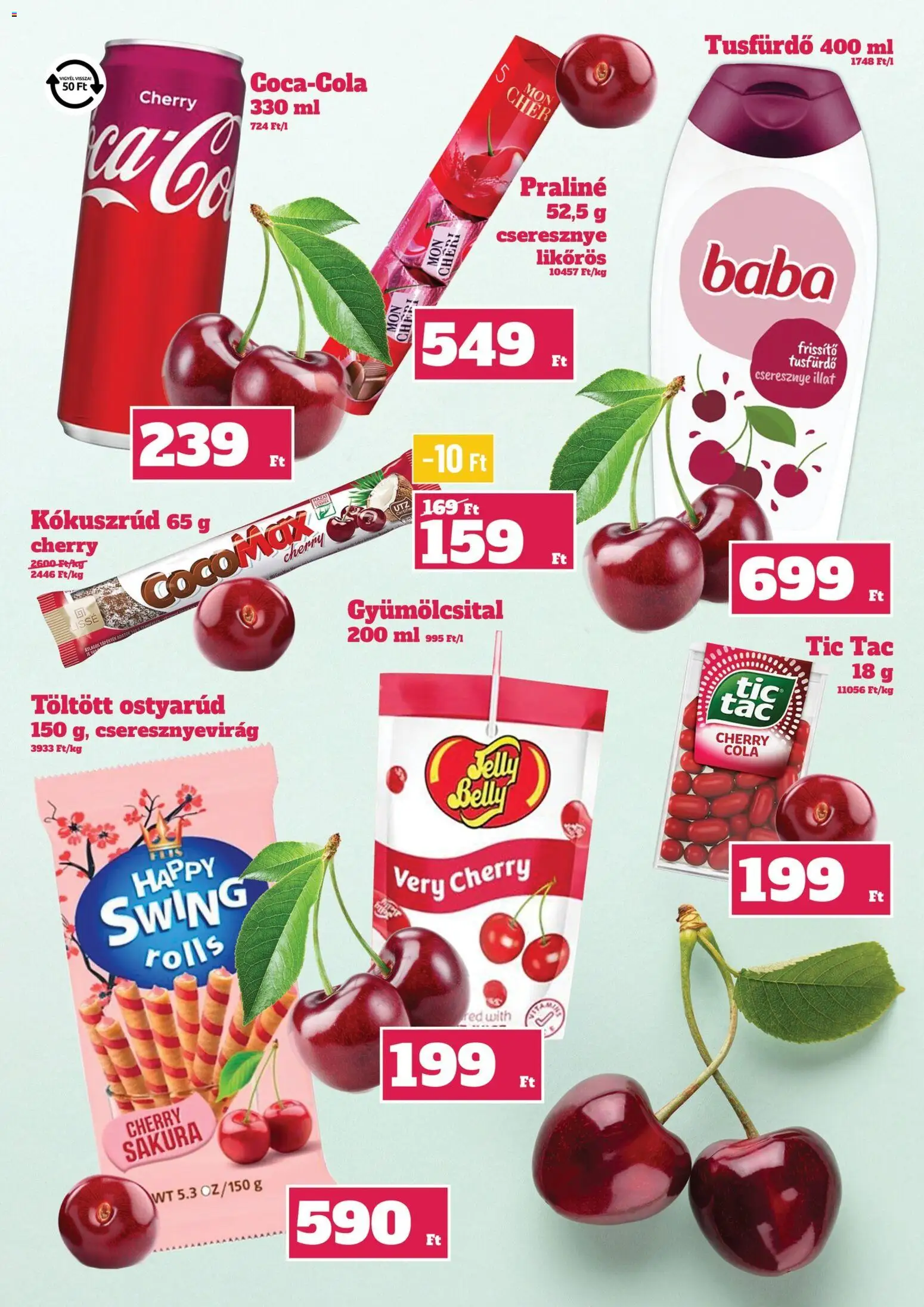 Family Diszkont akciós ujság - amely érvényes a következő dátumtól: 02.04.2026 | Oldal: 12 | Termékek: Gyümölcsital, Cseresznye, Praliné, Cola