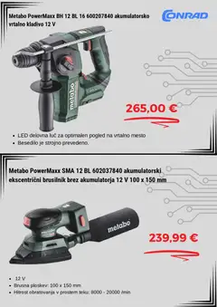 Conrad katalog akcije – veljaven od 04.12.2025 | Stran: 3 | Izdelki: Brusilnik, Kladivo