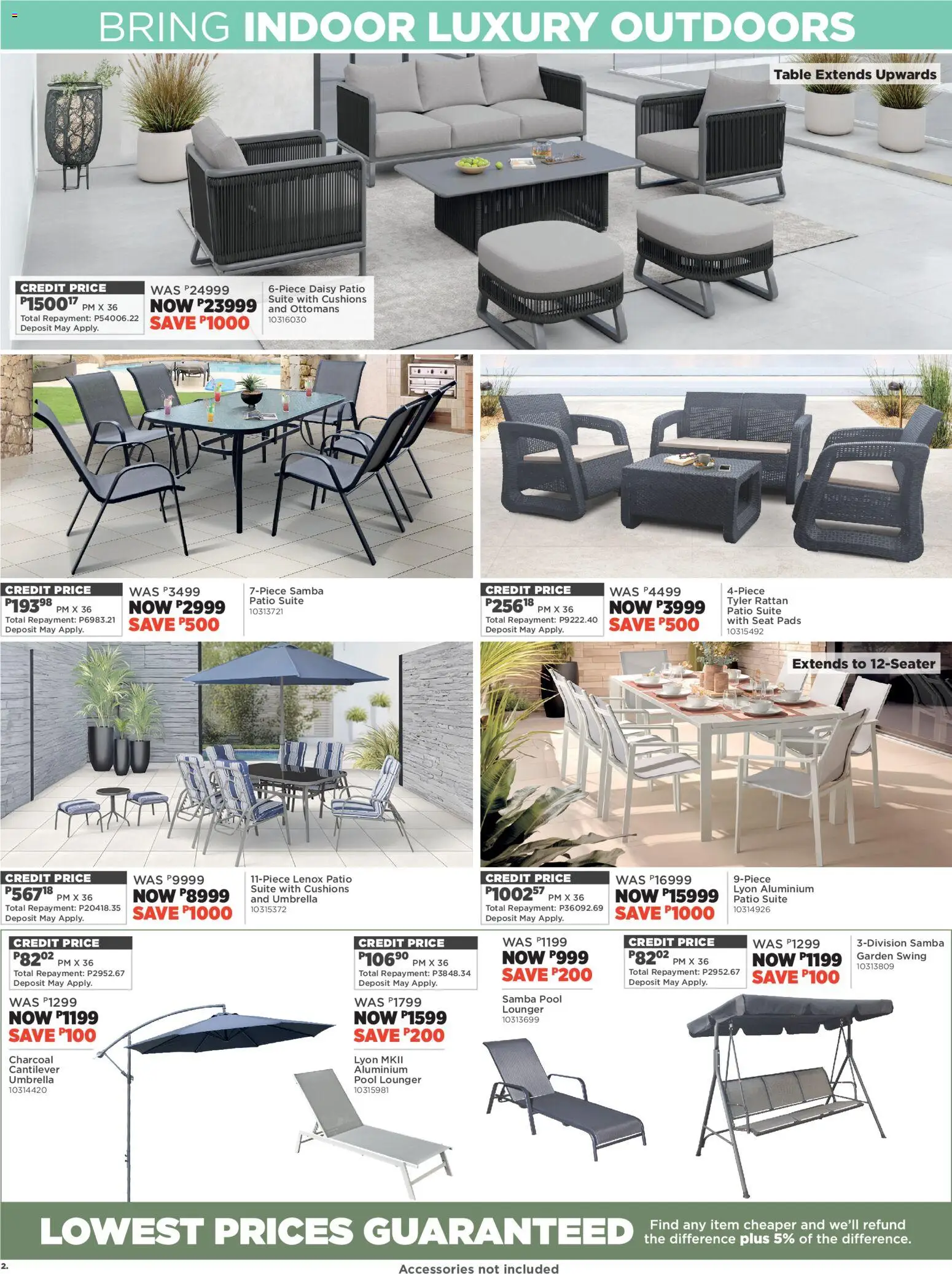 New House and Home catalogue – valid from 27.12.2025 | Page: 2 | Products: Umbrella, Table, Pads