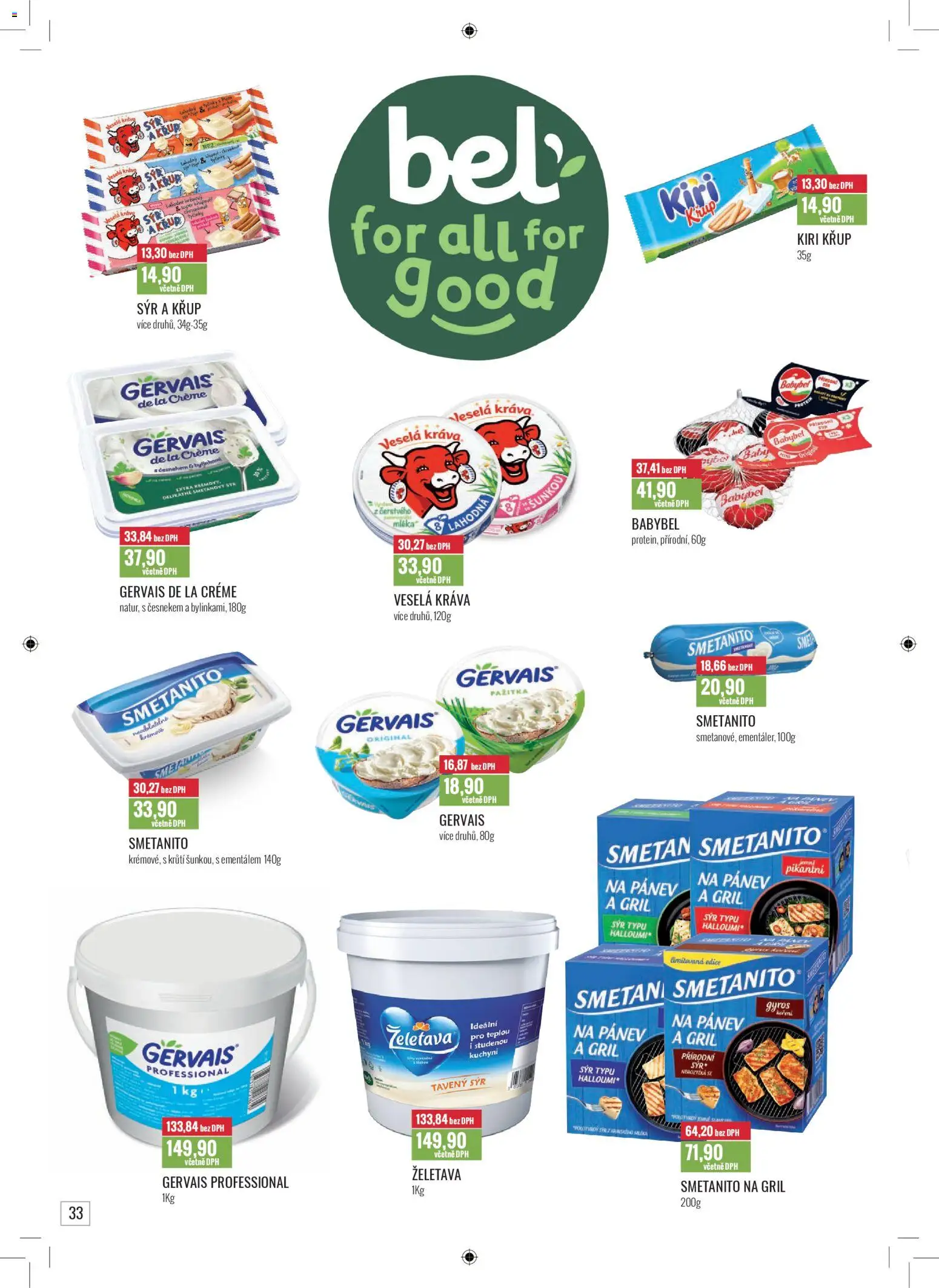Ratio leták od 01.11.2025 | Strana: 34 | Produkty: Smetana, Babybel, Sýry, Gervais