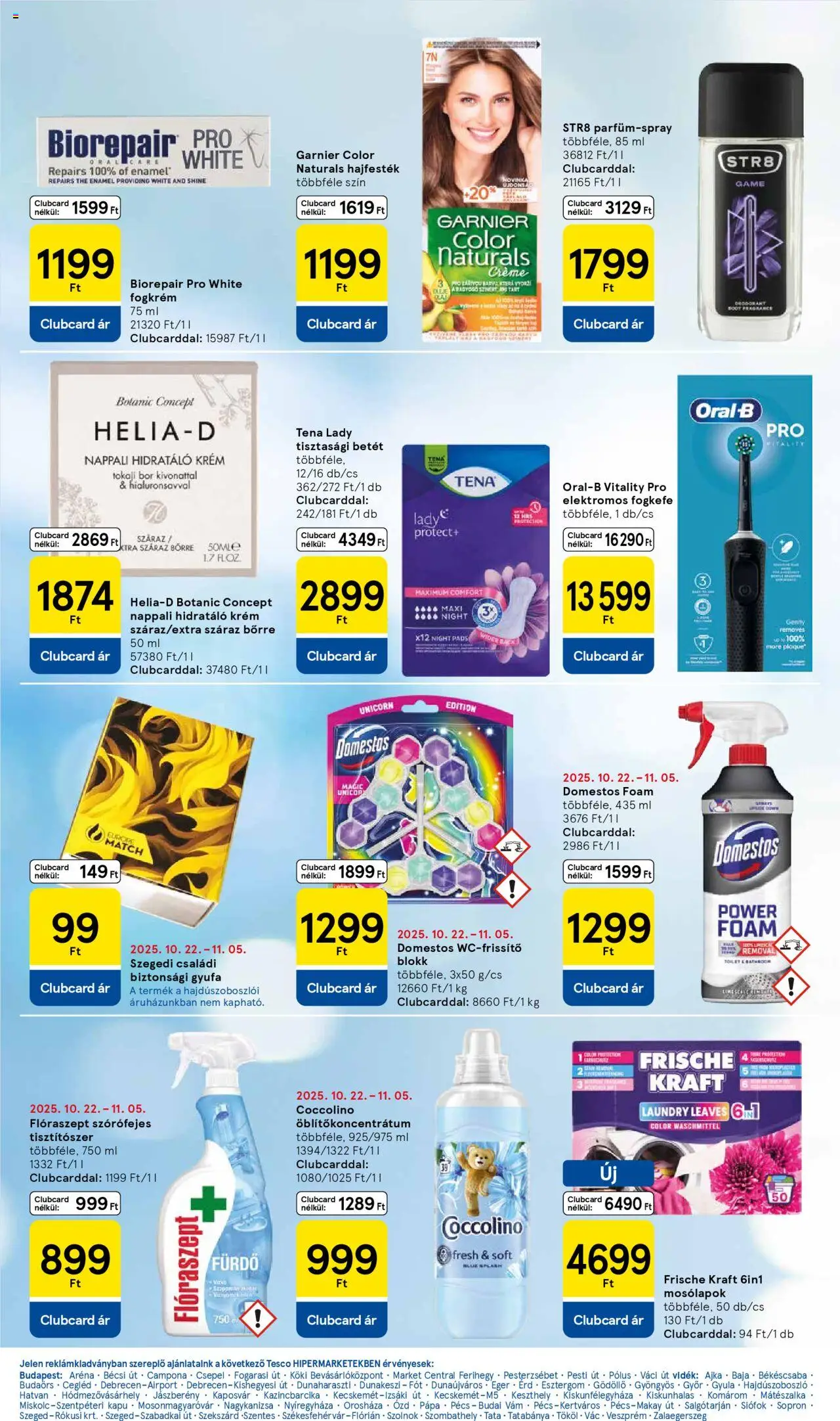 Tesco akciós ujság - amely érvényes a következő dátumtól: 21.10.2025 | Oldal: 26 | Termékek: Coccolino, Elektromos fogkefe, Tisztasági betét, Kapu