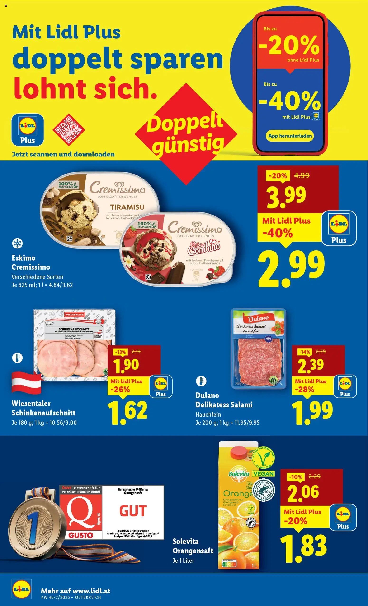 Lidl Flugblatt gültig ab 13.11.2025 | Seite: 14 | Produkte: Salami