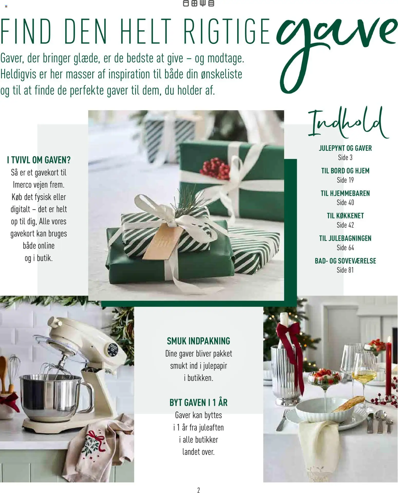 Imerco tilbudsavis – gyldig fra 07.11.2025 | Side: 2 | Produkter: Bord, Bad