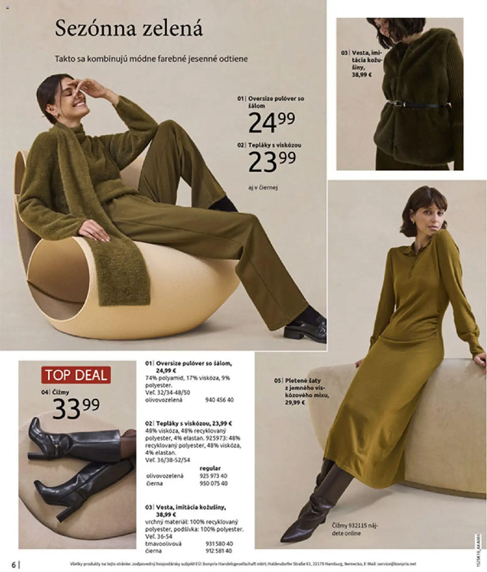 Nové Bonprix akcie – leták je platný od 01.11.2025 | Strana: 8 | Produkty: Čižmy