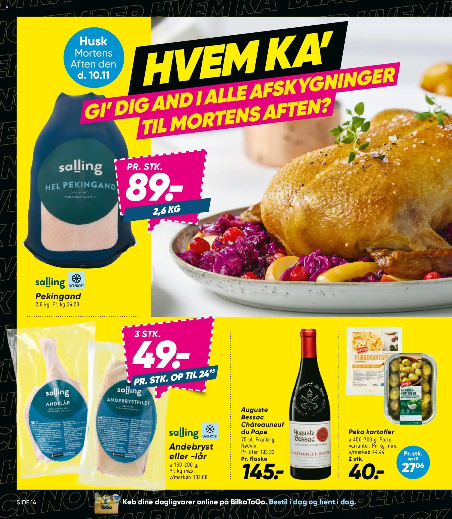 Bilka tilbudsavis – gyldig fra 07.11.2025 | Side: 14 | Produkter: Kartofler