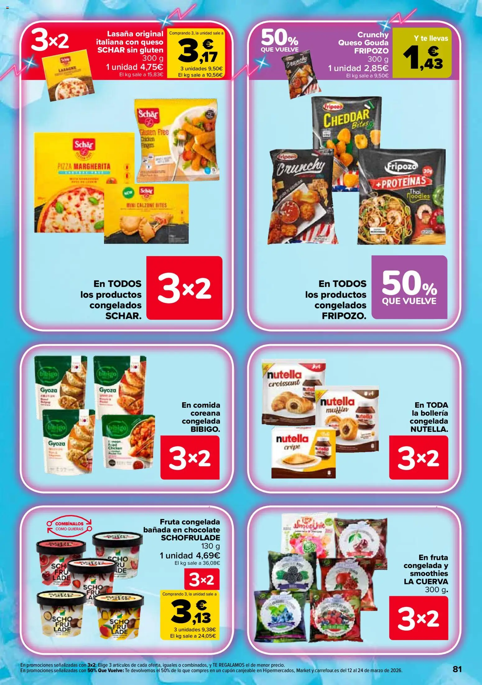Carrefour folleto │ válido desde el 25.02.2026 | Página: 23 | Productos: Chocolate, Pizza, Té, Αφυγραντήρας