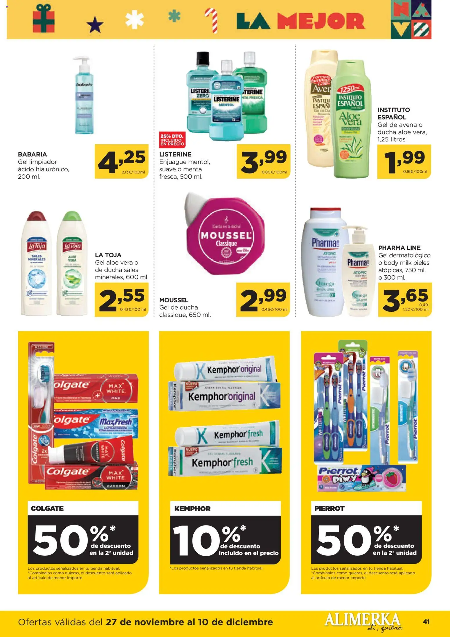 Alimerka folleto Asturias │ válido desde el 27.11.2025 | Página: 41 | Productos: Gel de ducha, Body, Ducha