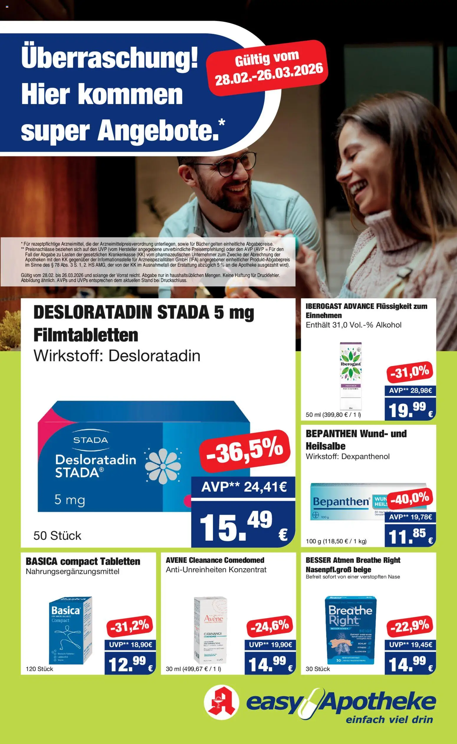 Easy Apotheke Prospekt 	 – gültig ab 28.02.2026 | Seite: 1