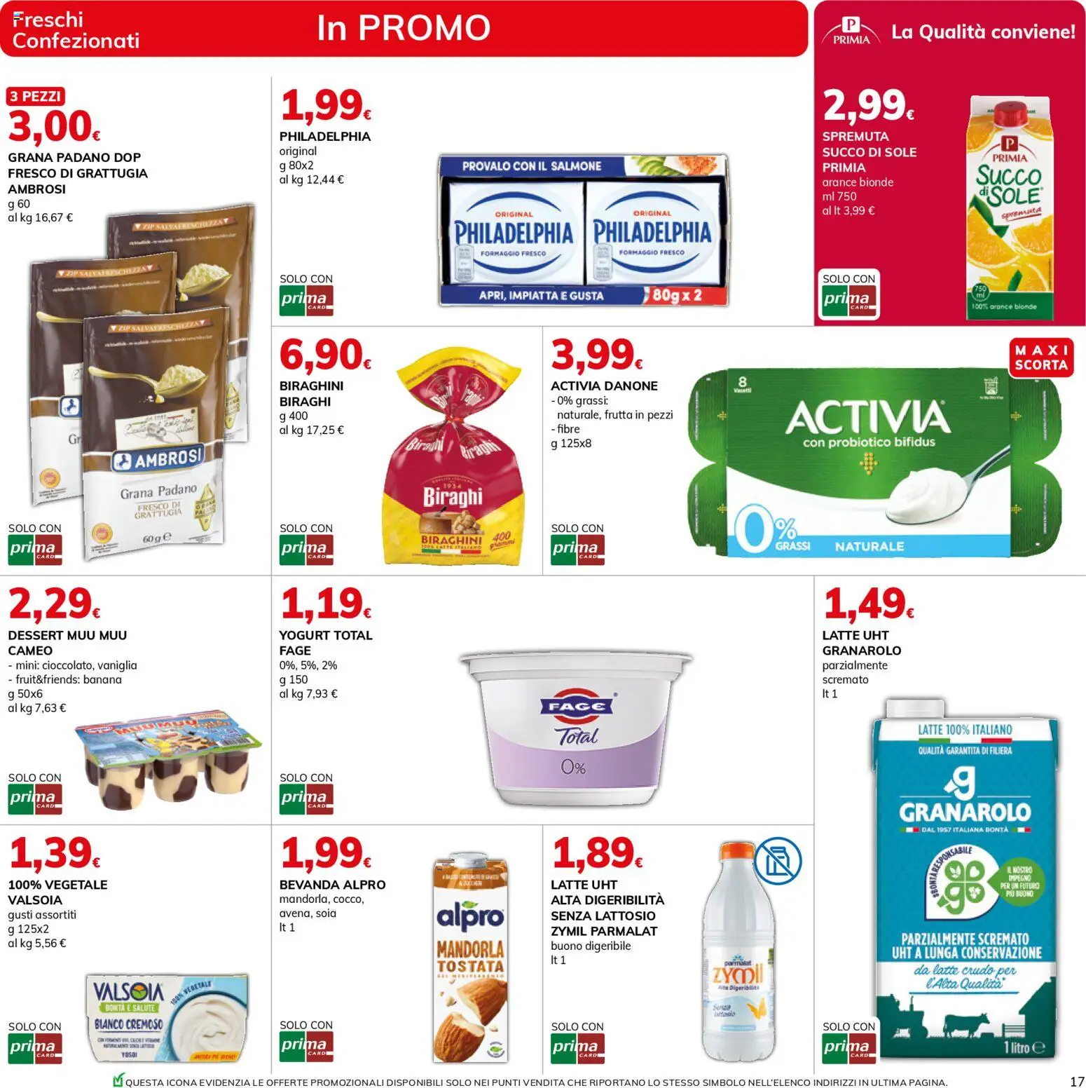 Volantino Basko del 24.02.2026 | Pagina: 17 | Prodotti: Yogurt, Succo, Salmone, Grana Padano