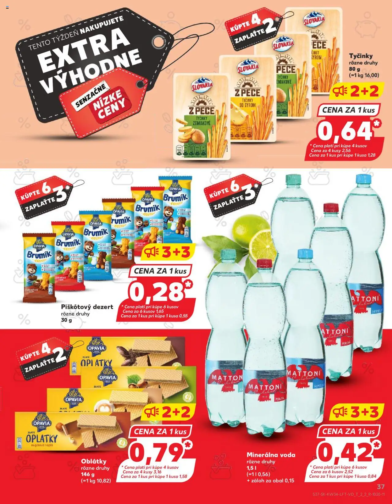 Kaufland Košice-OC Galéria │ platný od 21.08.2025 | Strana: 37 | Produkty: Mattoni, Voda, Minerálna voda