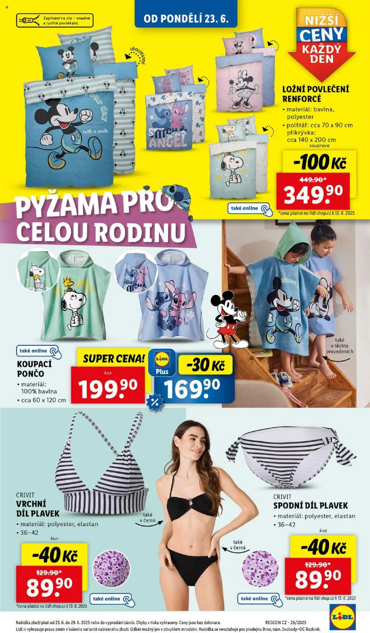 Lidl leták - Spotřební zboží od 23.06.2025 | Strana: 3 | Produkty: Ložní povlečení, Polštář, Přikrývka, Stitch