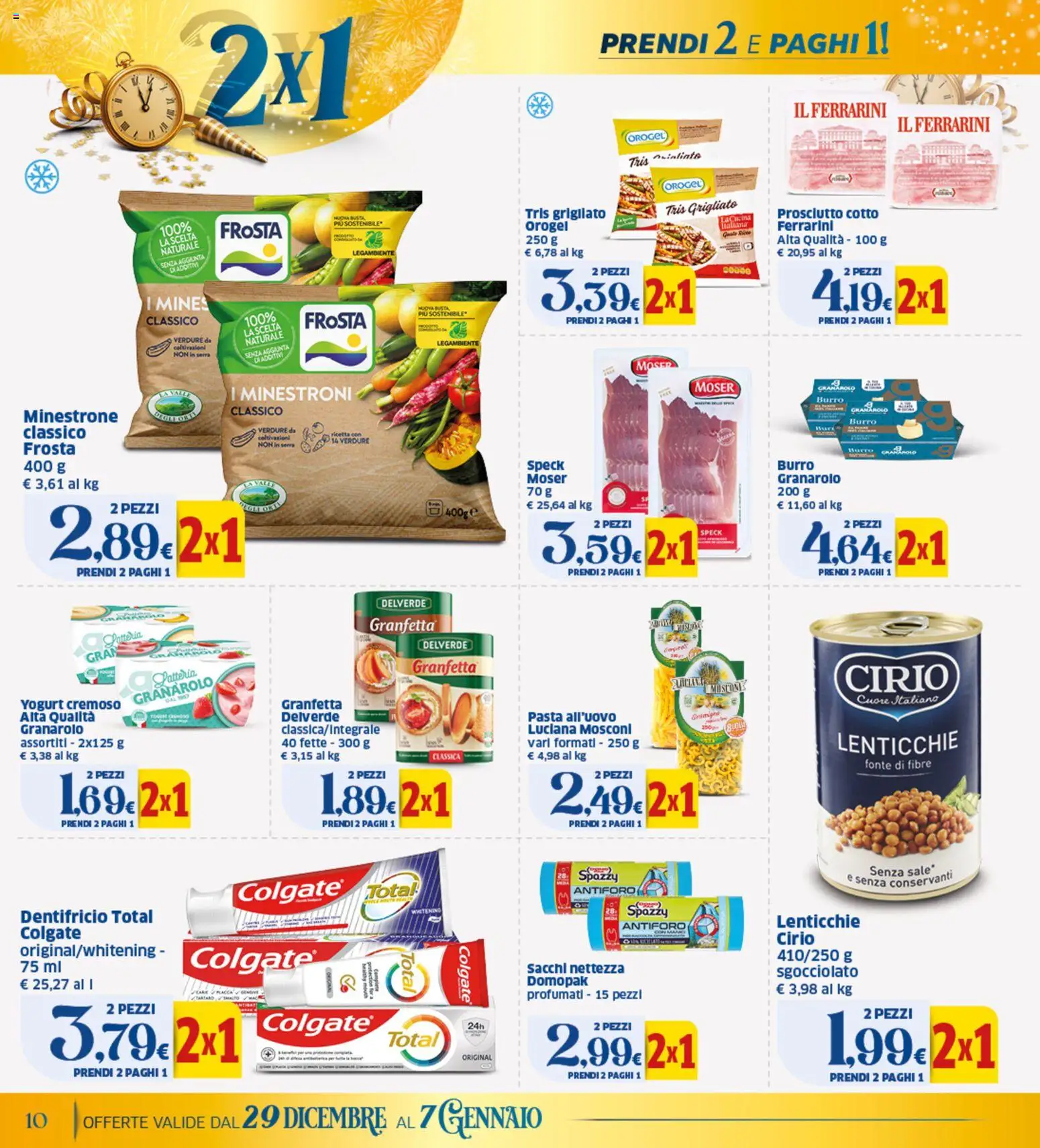 Volantino SIGMA del 29.12.2025 | Pagina: 10 | Prodotti: Prosciutto Cotto, Verdure, Prosciutto, Burro