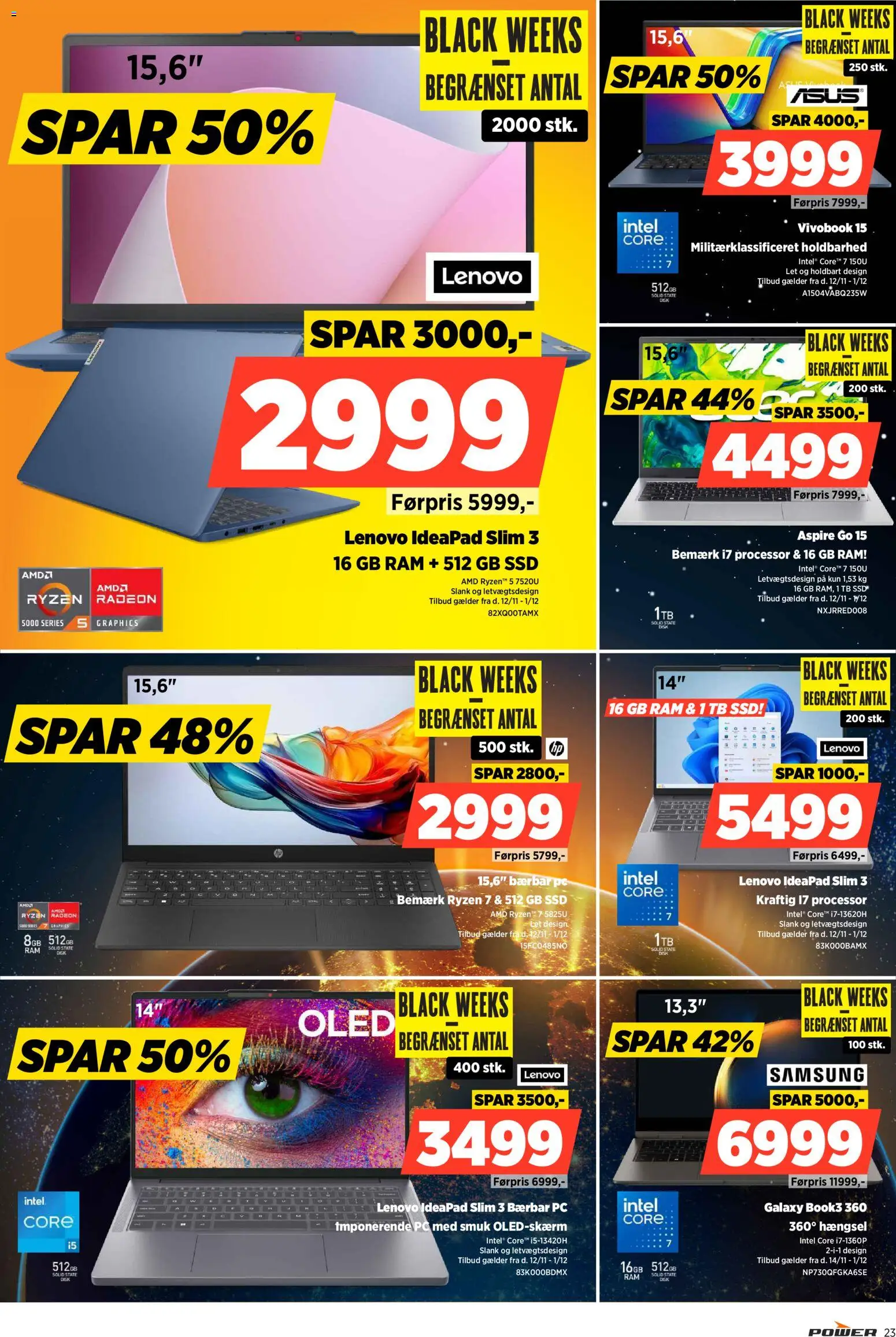 Power tilbudsavis – gyldig fra 12.11.2025 | Side: 23 | Produkter: Processor, RAM, Disk, SSD
