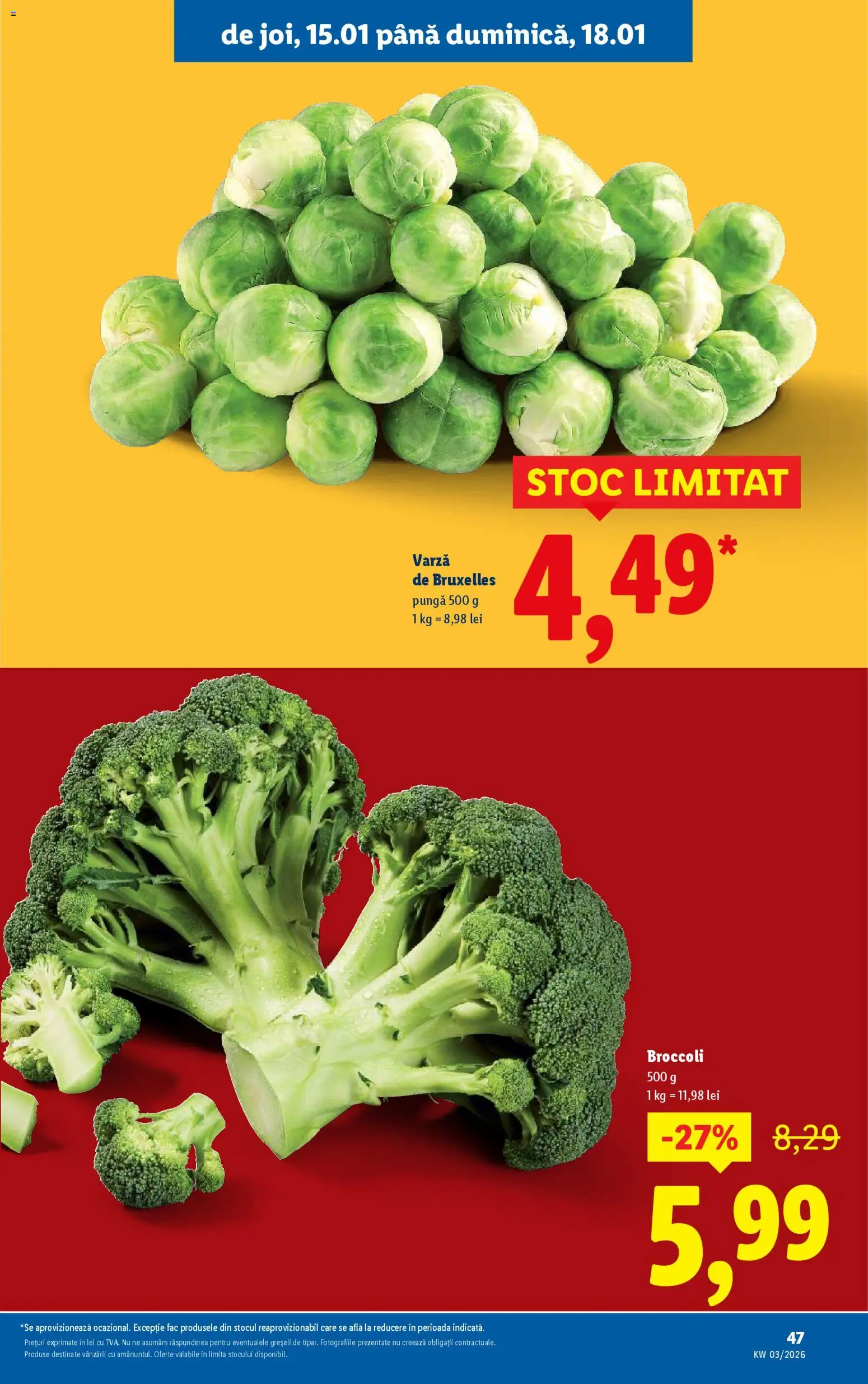 Noul catalog Lidl – valabil de la 12.01.2026 | Pagină: 47 | Produse: Varză, Pungă