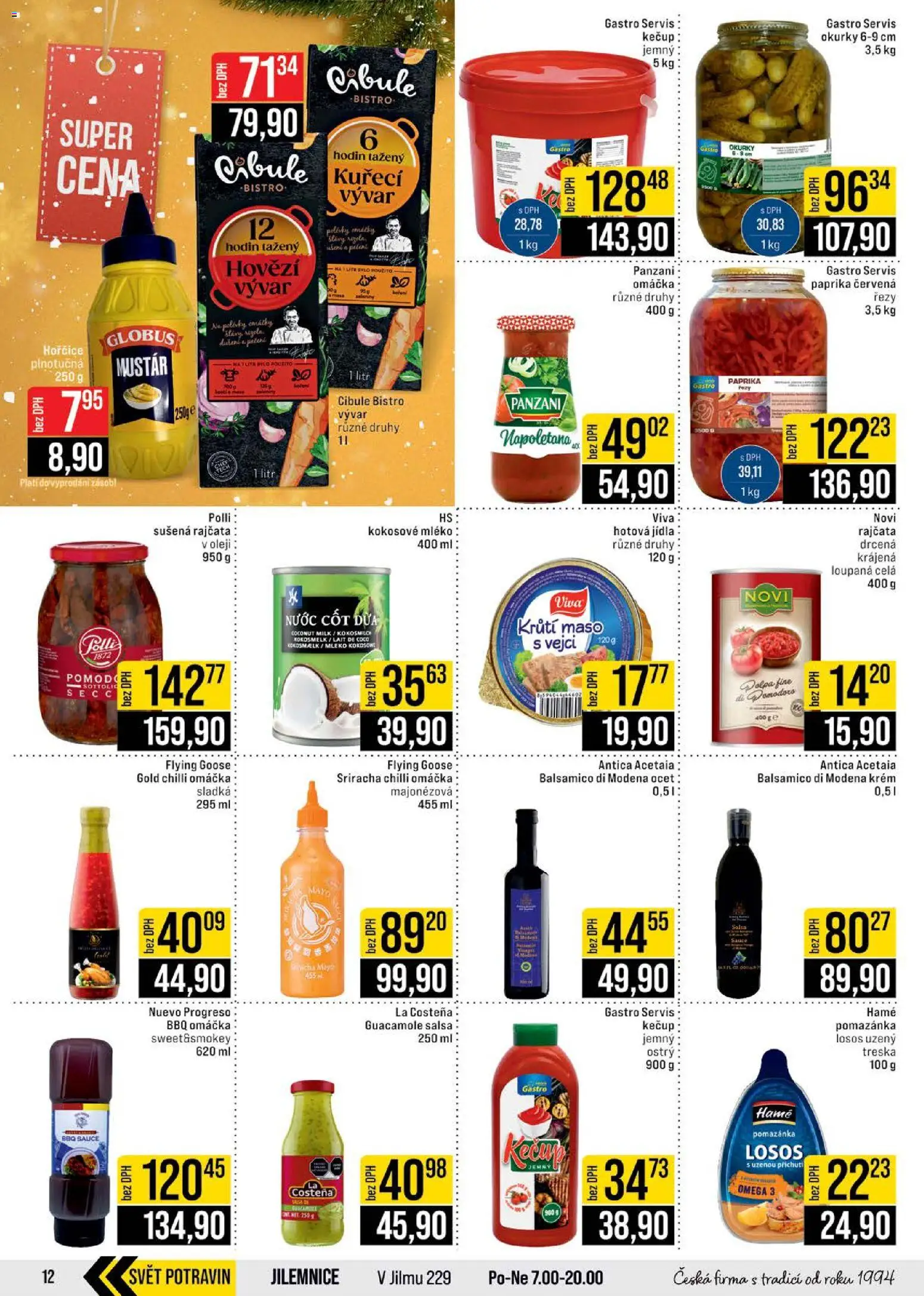 Jip leták - Cash & Carry od 24.12.2025 | Strana: 12 | Produkty: Kokosové mléko, Omega, Hořčice, Pomazánka