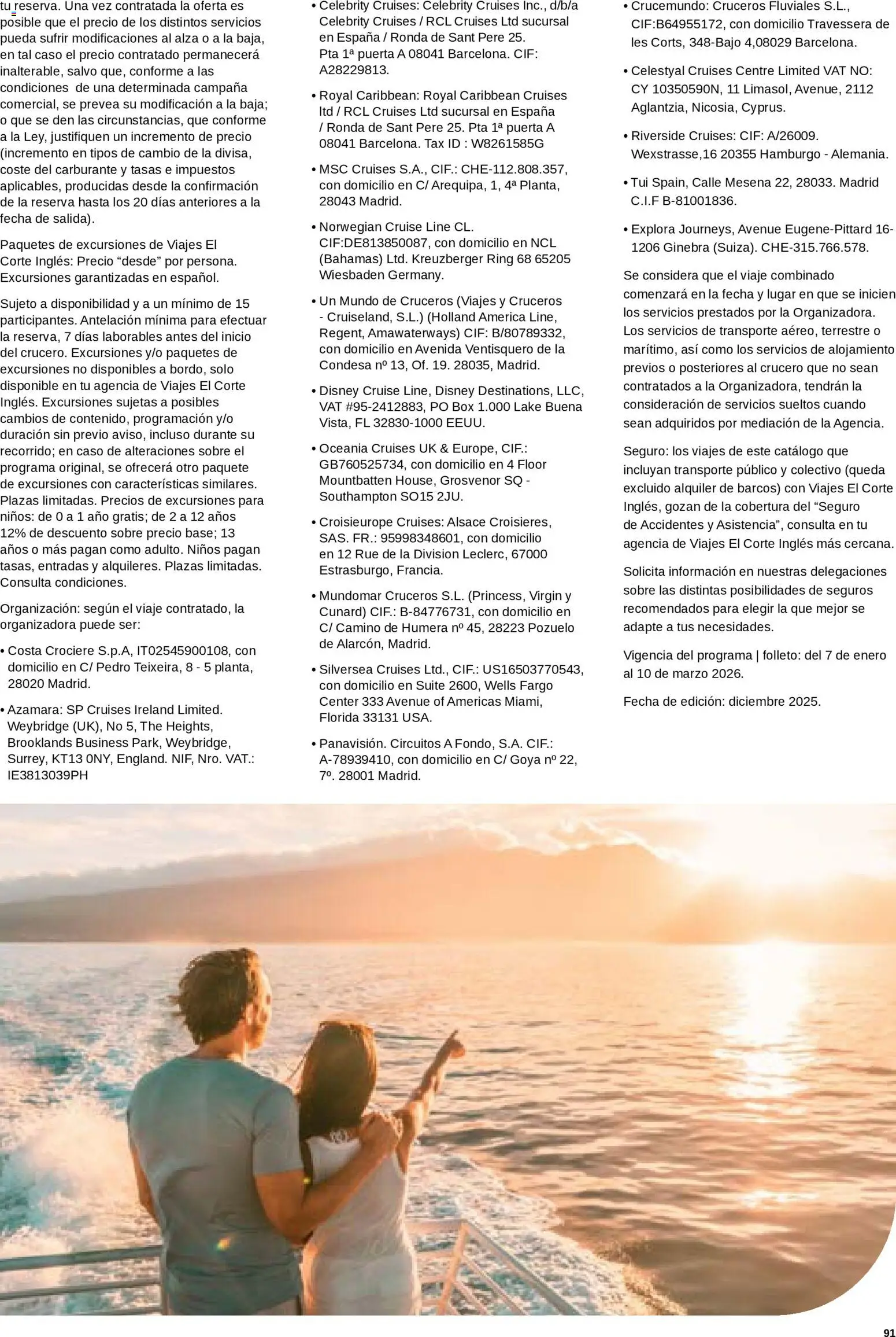 Viajes El Corte Inglés Semana del Crucero │ válido desde el 07.01.2026 | Página: 92 | Productos: Ginebra