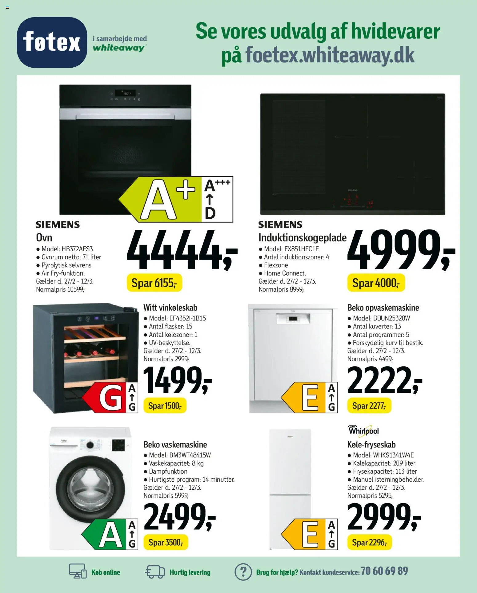 Føtex tilbudsavis – gyldig fra 27.02.2026 | Side: 74 | Produkter: Kurv, Vaskemaskine, Opvaskemaskine