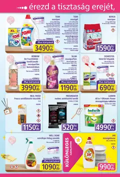 Plus Market akciós újság - amely érvényes a következő dátumtól: 02.04.2026 | Oldal: 2 | Termékek: Mosógél, Mosókapszula, Öblítő, Mosópor