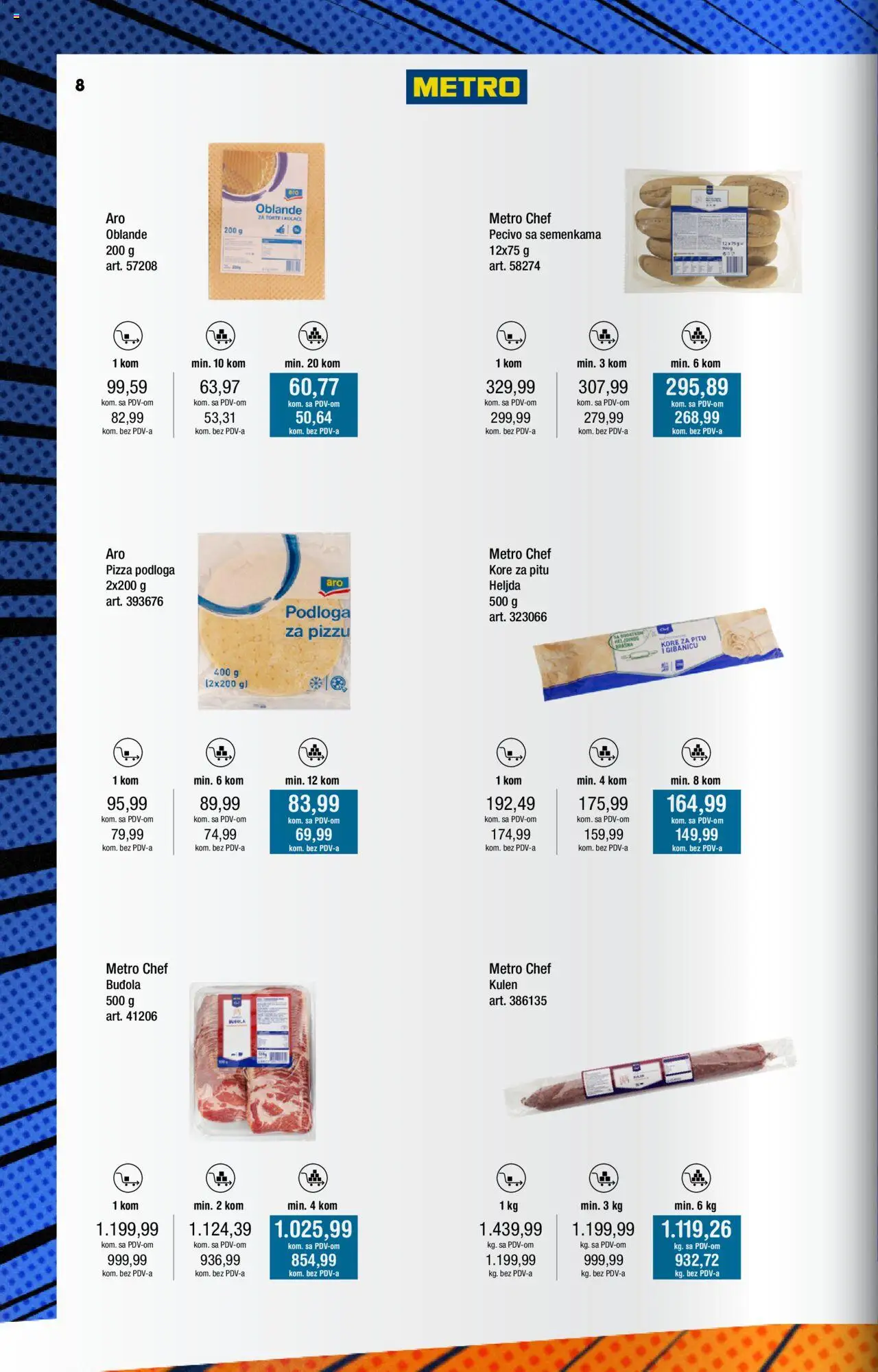 Metro katalog - važi od 01.06.2025 | Strana: 8 | Proizvode: Heljda, Kulen, Pecivo