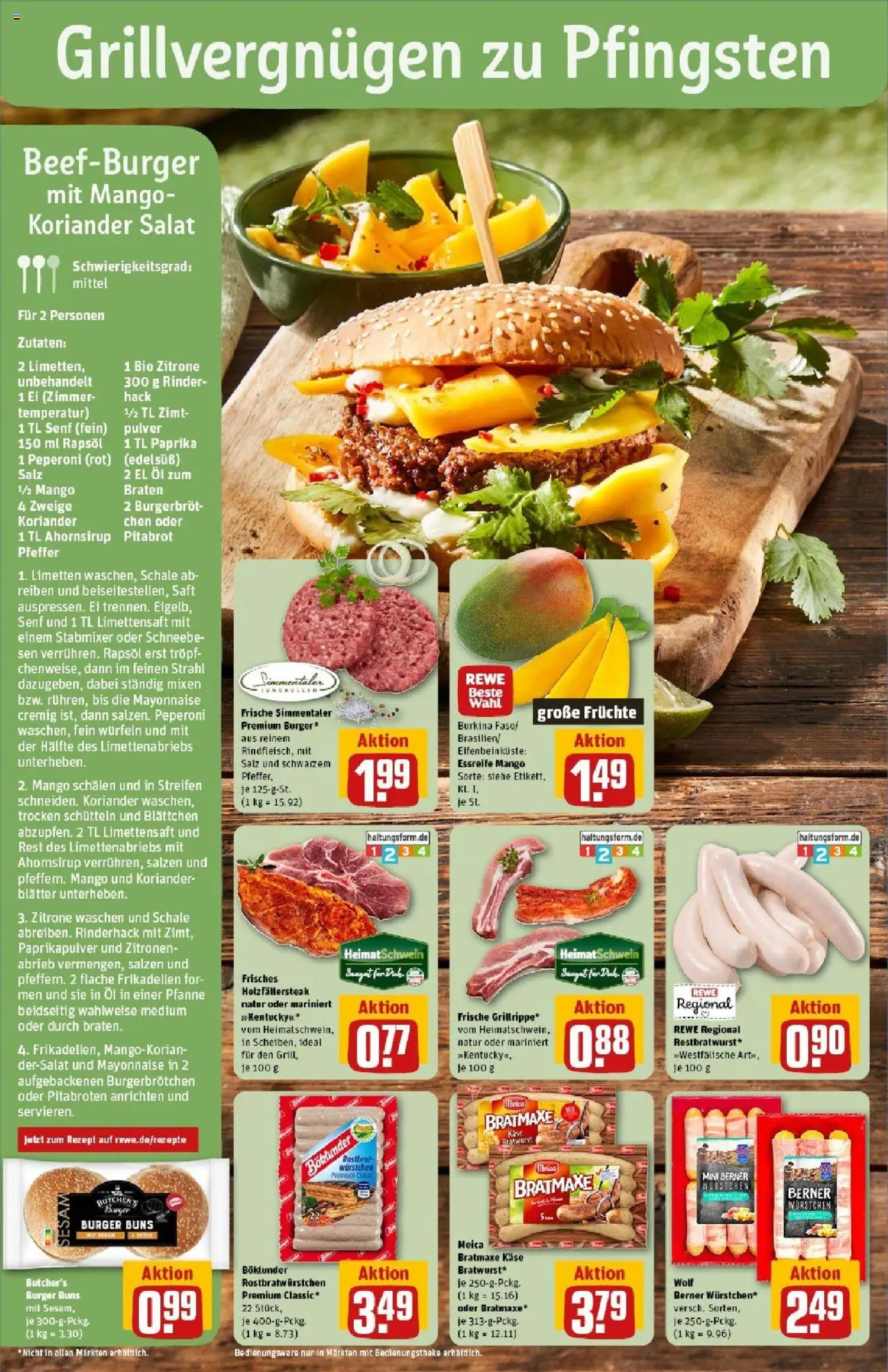 Rewe prospekt Hünxe	 - gültig ab dem 01.06.2025 | Seite: 14 | Produkte: Käse, Burger, Meica, Paprika